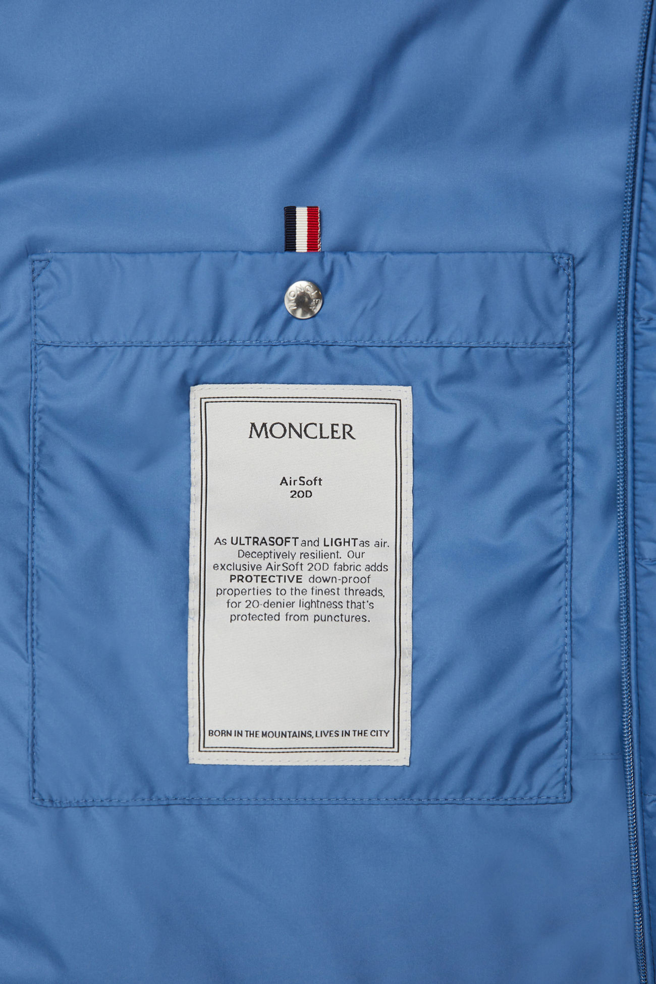 Lechtal羽絨背心 男士 淺藍色 Moncler 7