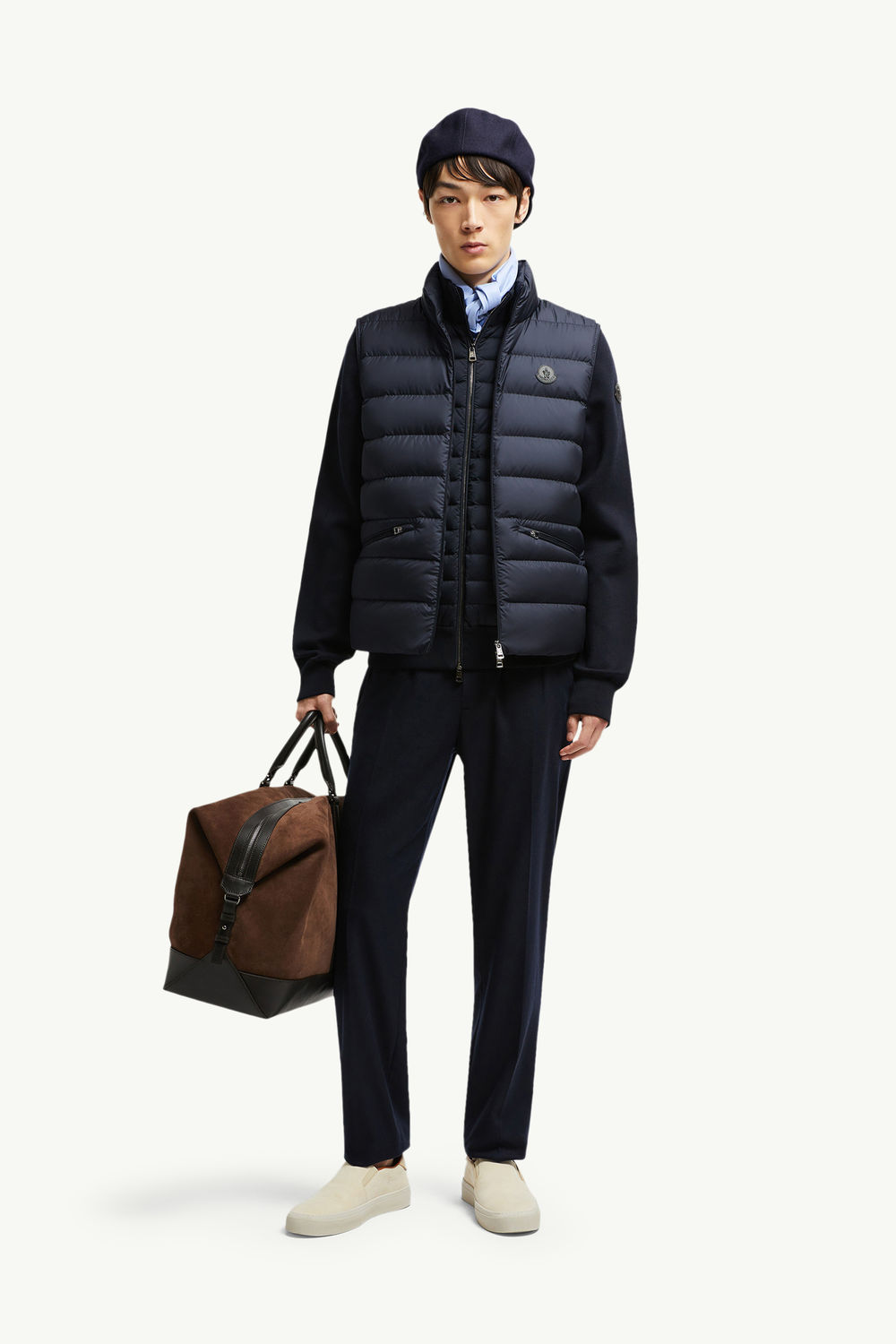 Lechtal Down Gilet Men Navy Blue Moncler 0
