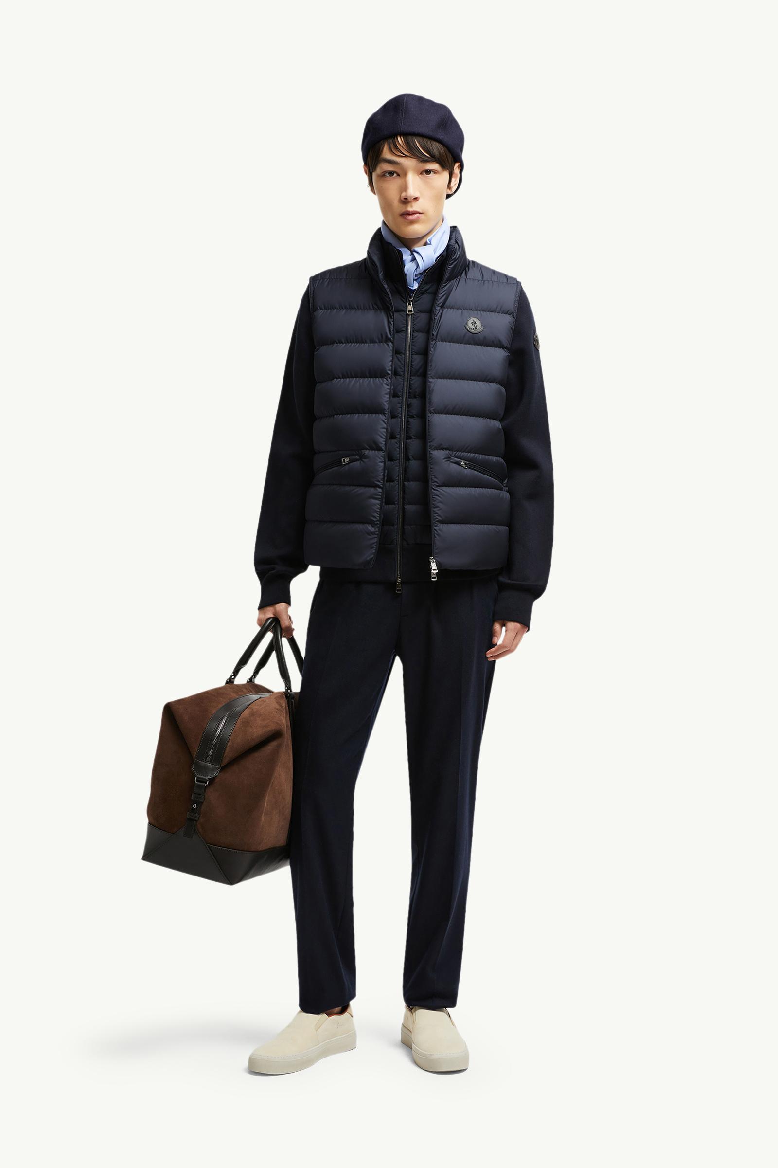 Navy Blue Lechtal Down Vest - Vests for Men | Moncler CA