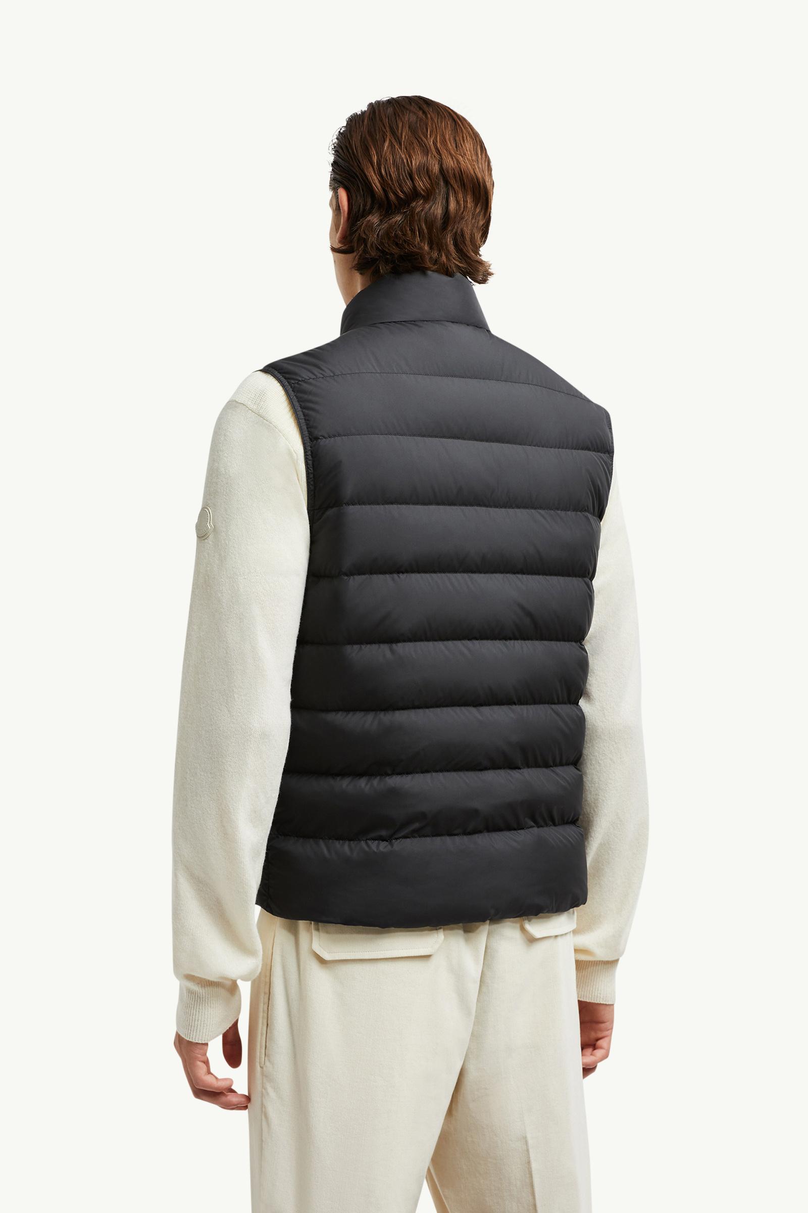 Black Lechtal Down Vest - Vests for Men | Moncler US