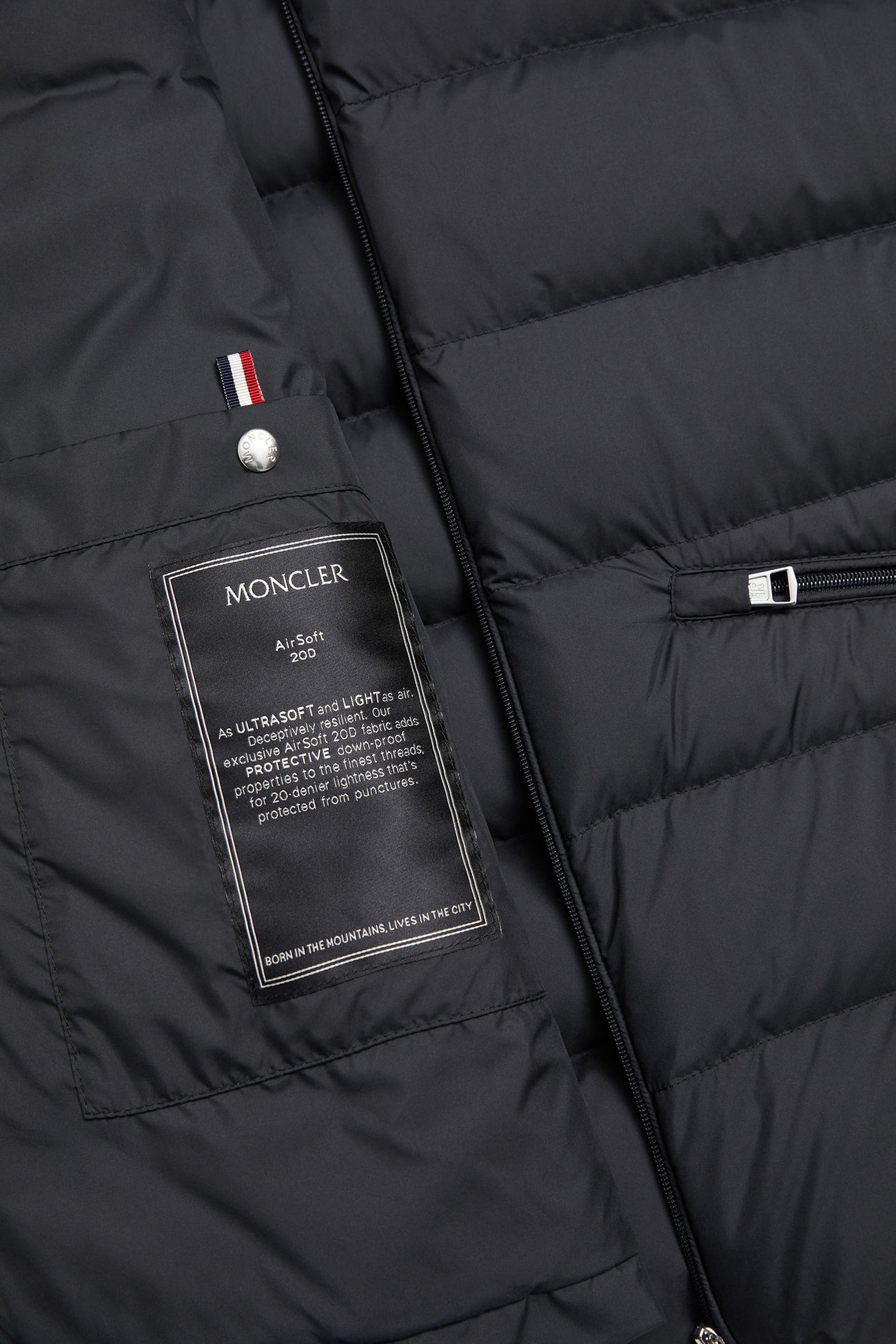 Gilet imbottito in piuma Lechtal Uomo Nero Moncler 7