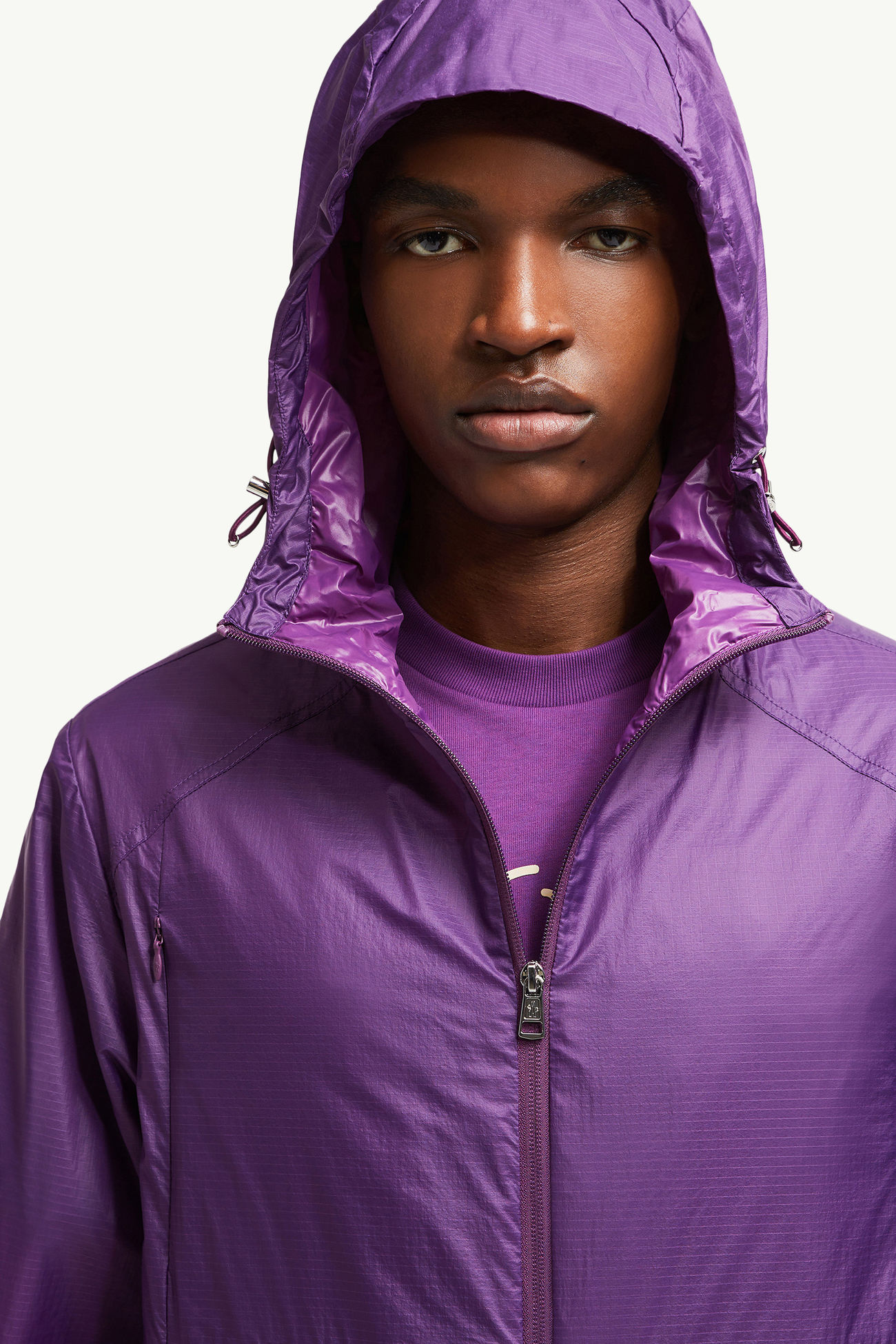 Lamo Hooded Jacket Men Purple Moncler 1