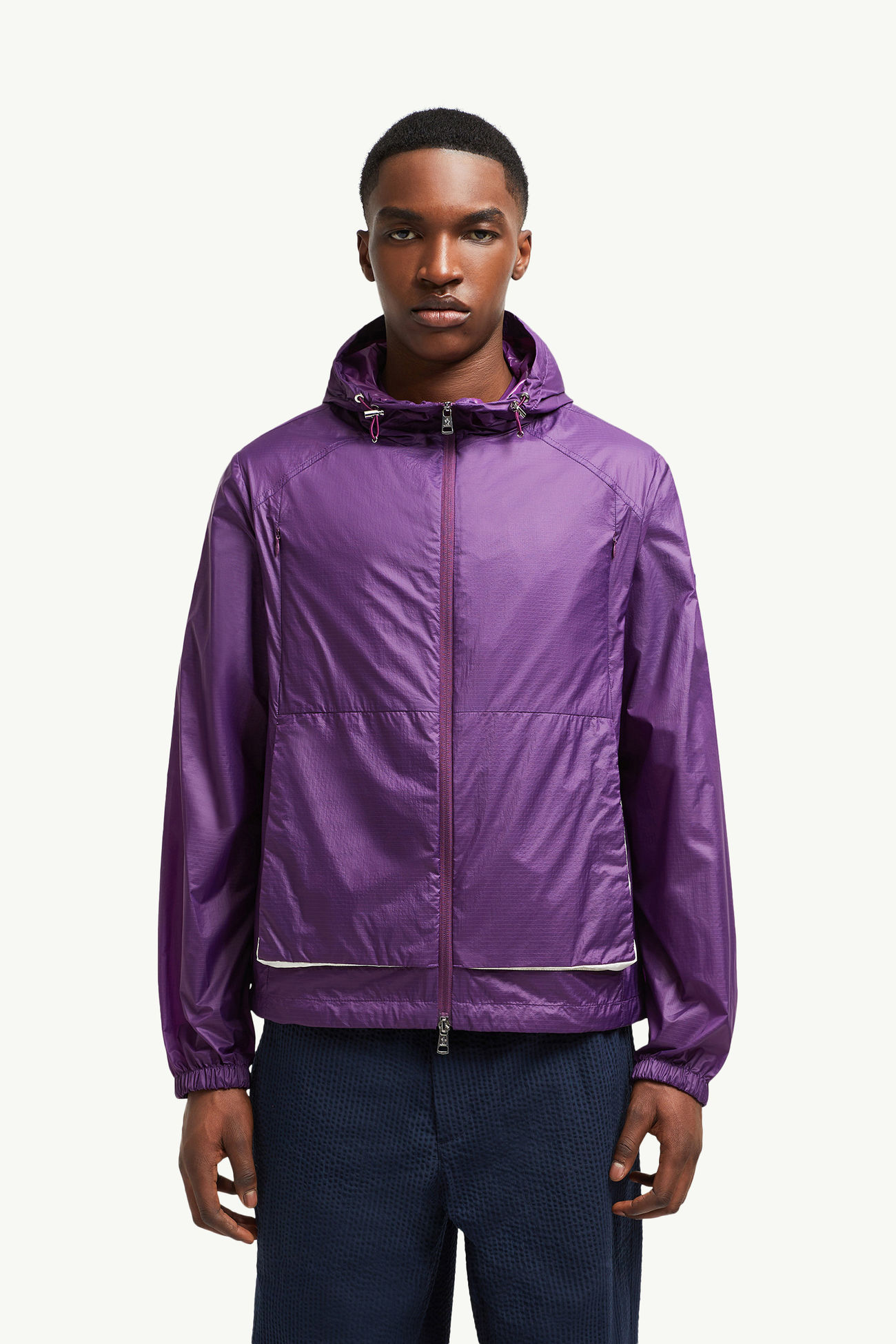 Lamo Hooded Jacket Men Purple Moncler 3