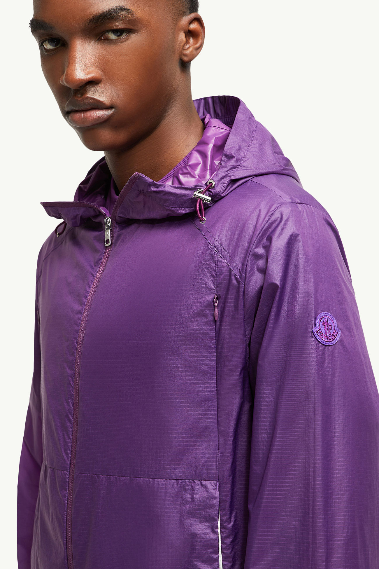 Lamo Hooded Jacket Men Purple Moncler 5