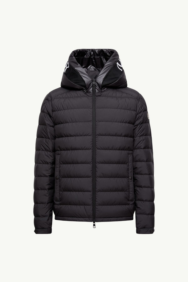 Chevrerie Hooded Short Down Jacket Men Black Moncler 2