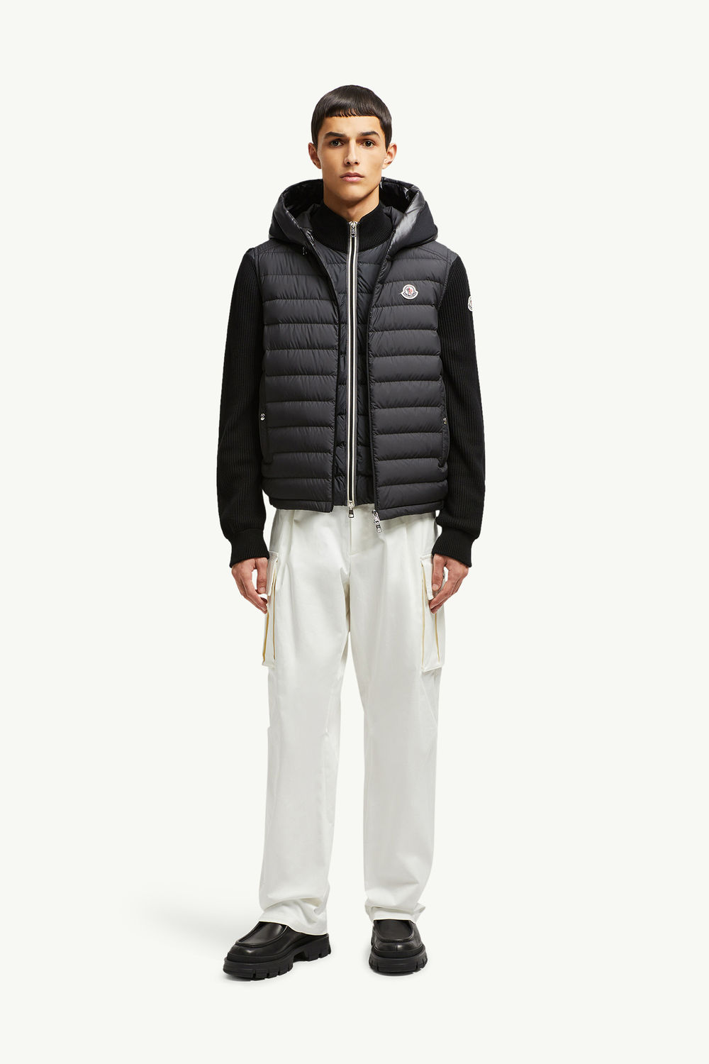Bourget Hooded Down Gilet Men Black Moncler 0
