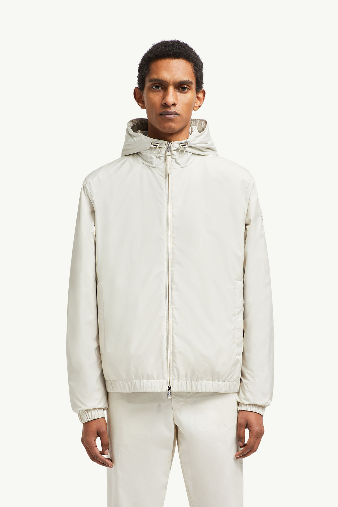 Cortavientos con capucha Domene Hombre Blanco Marfil Moncler 3
