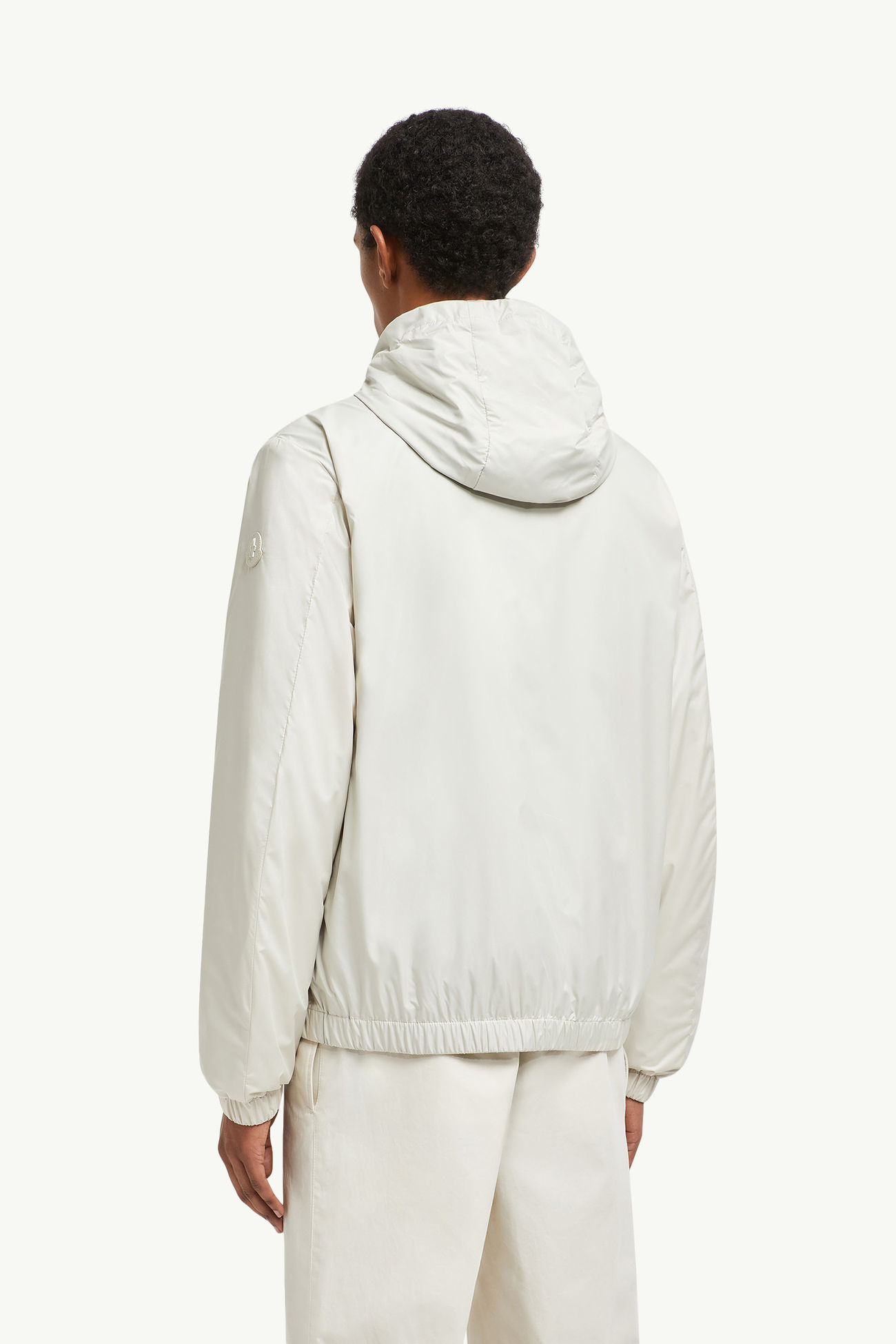 Domene Hooded Windbreaker Men White Ivory Moncler 4