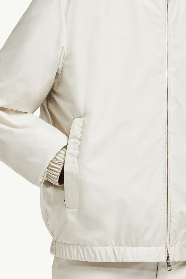 Domene Hooded Windbreaker Men White Ivory Moncler 5