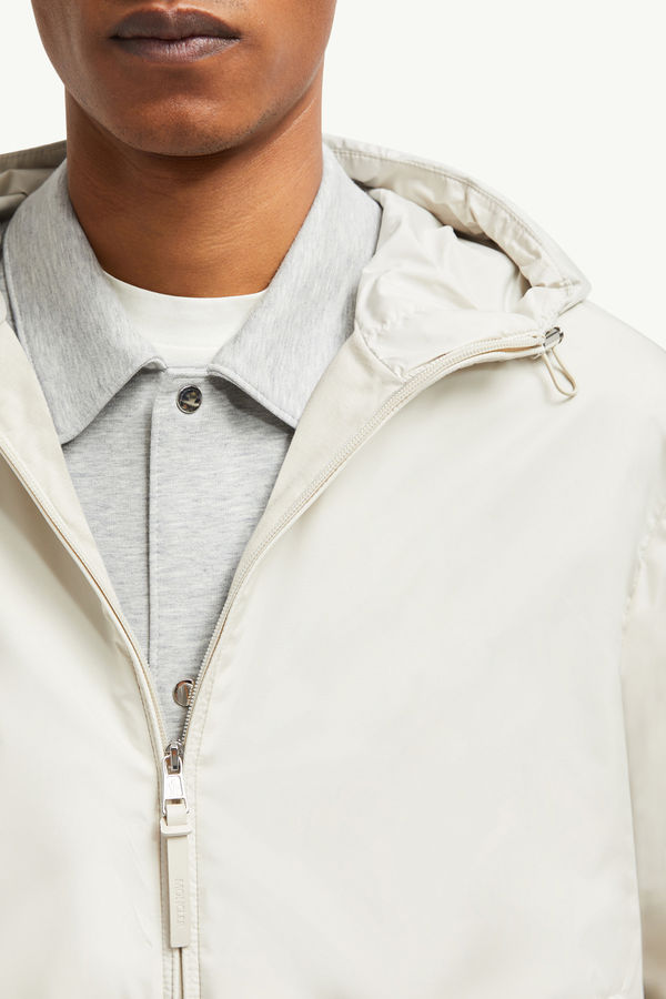 Domene Hooded Windbreaker Men White Ivory Moncler 6