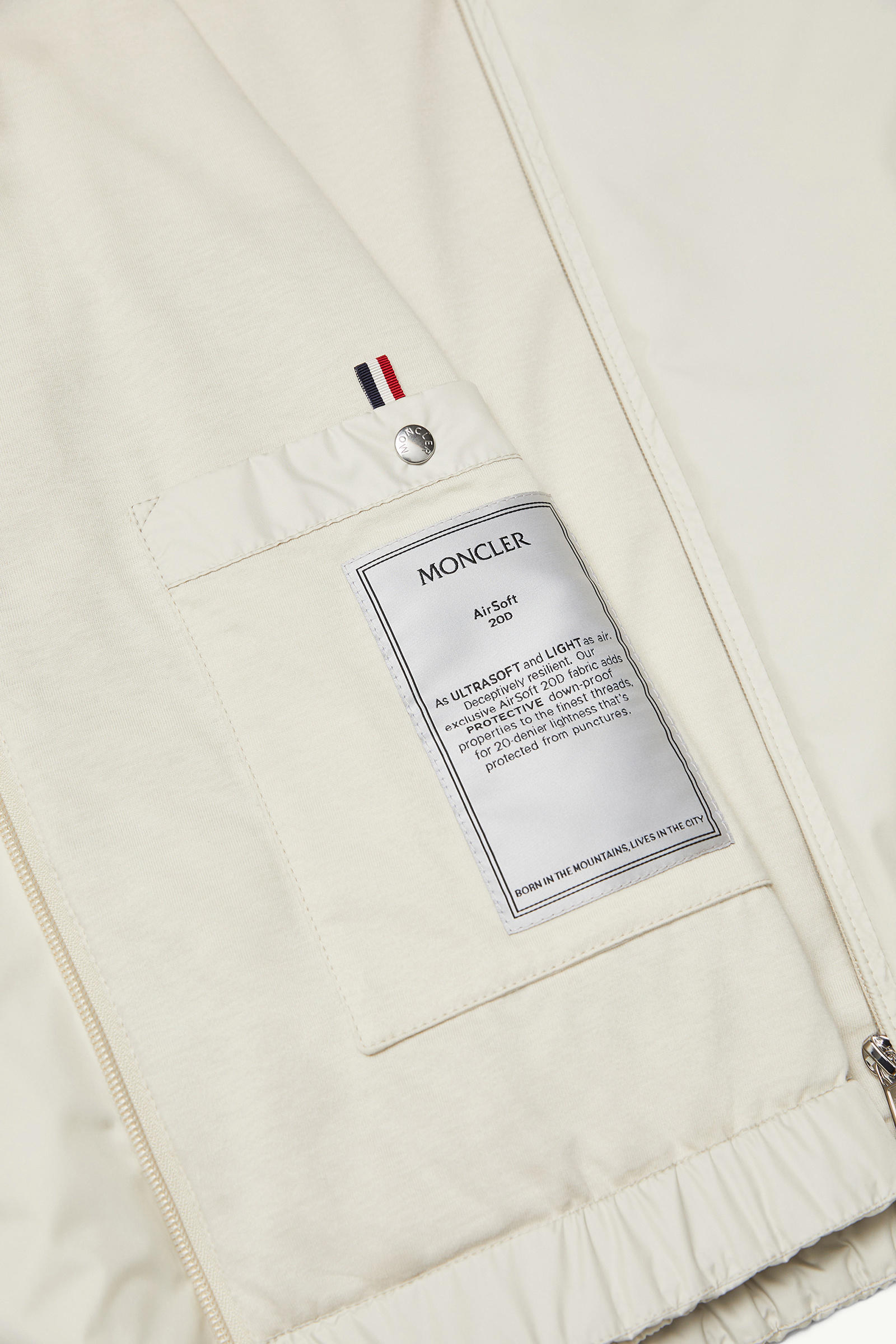 Domene Kapuzenjacke Windbreaker Herren Weiß-Elfenbein Moncler 7