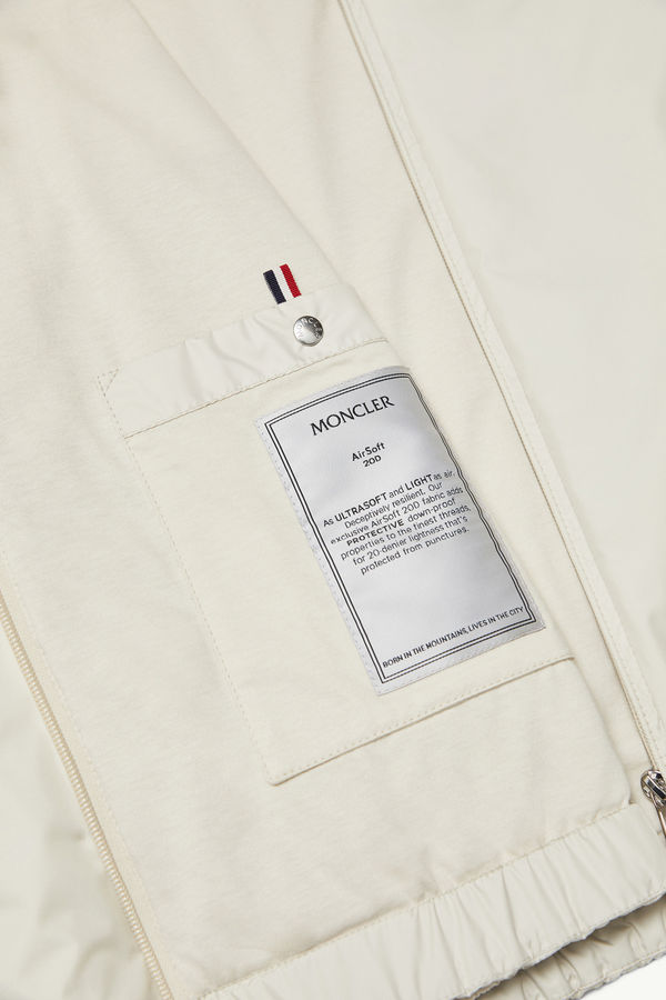 Giacca a vento con cappuccio Domene Uomo Bianco Avorio Moncler 7