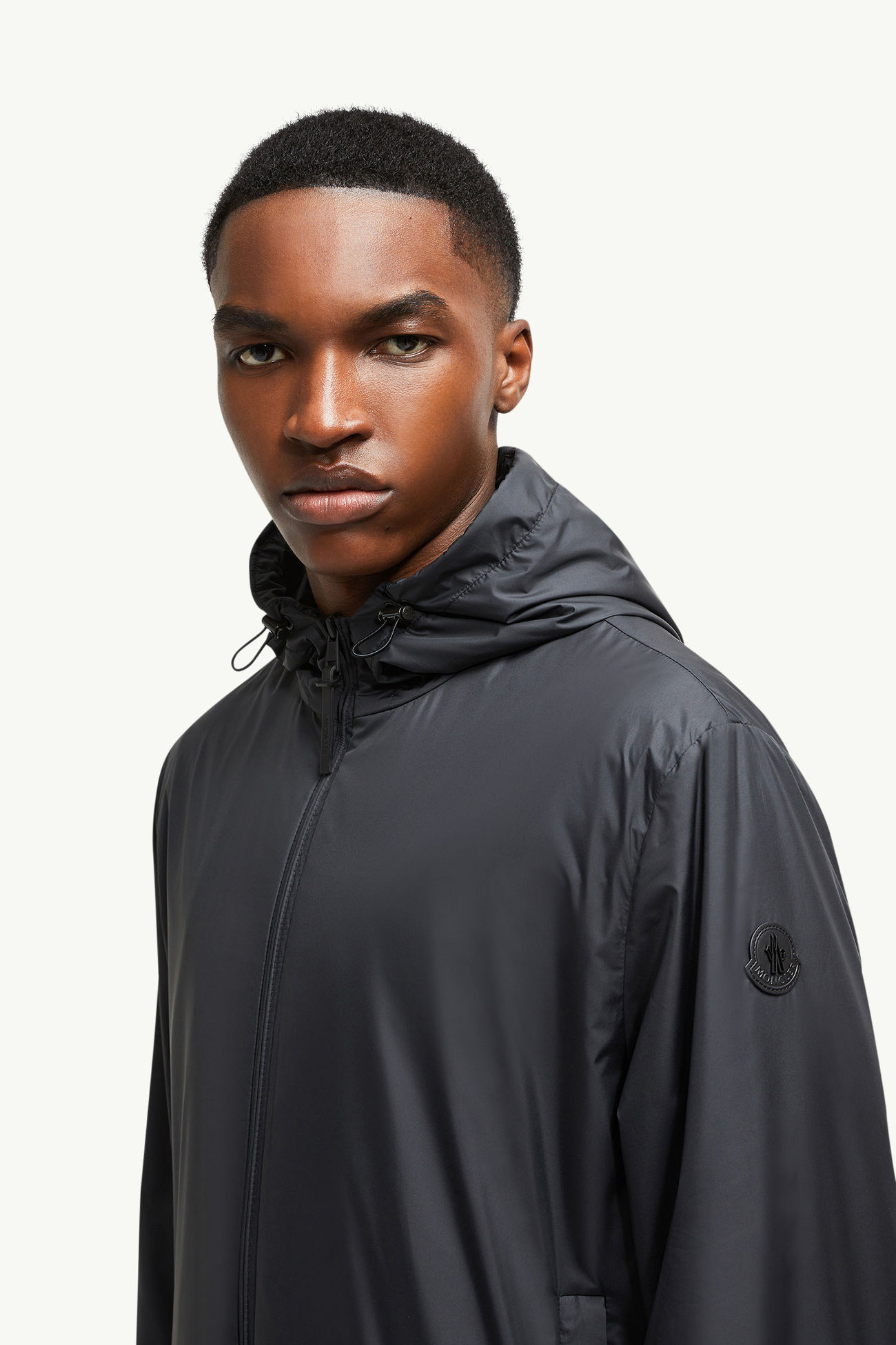 Cortavientos con capucha Domene Hombre Negro Moncler 1