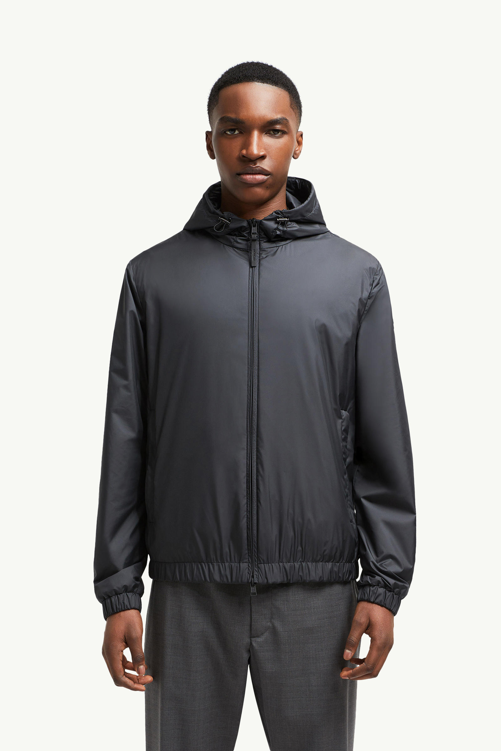 Domene Hooded Windbreaker Men Black Moncler 3