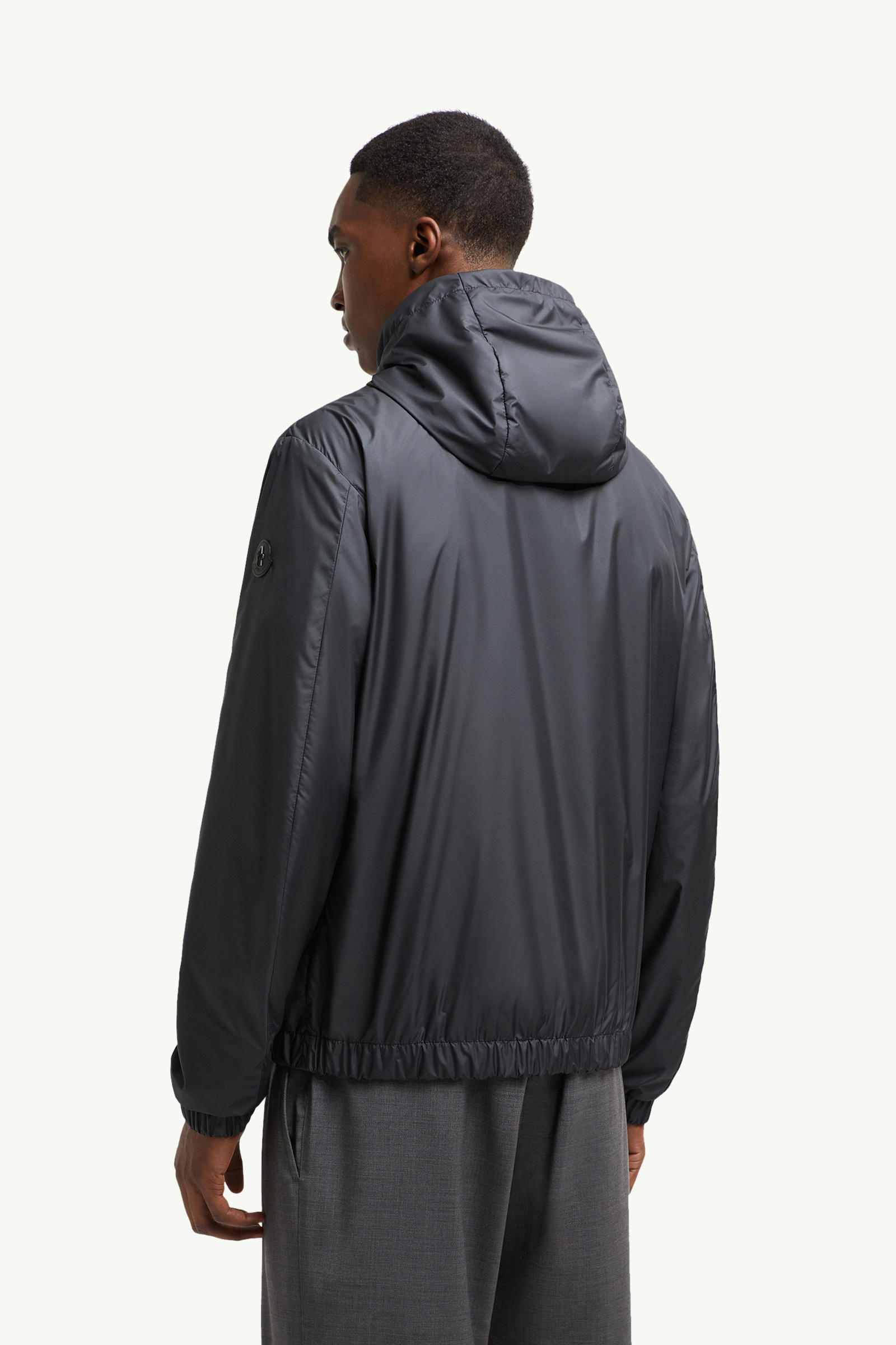 Domene Hooded Windbreaker Men Black Moncler 4