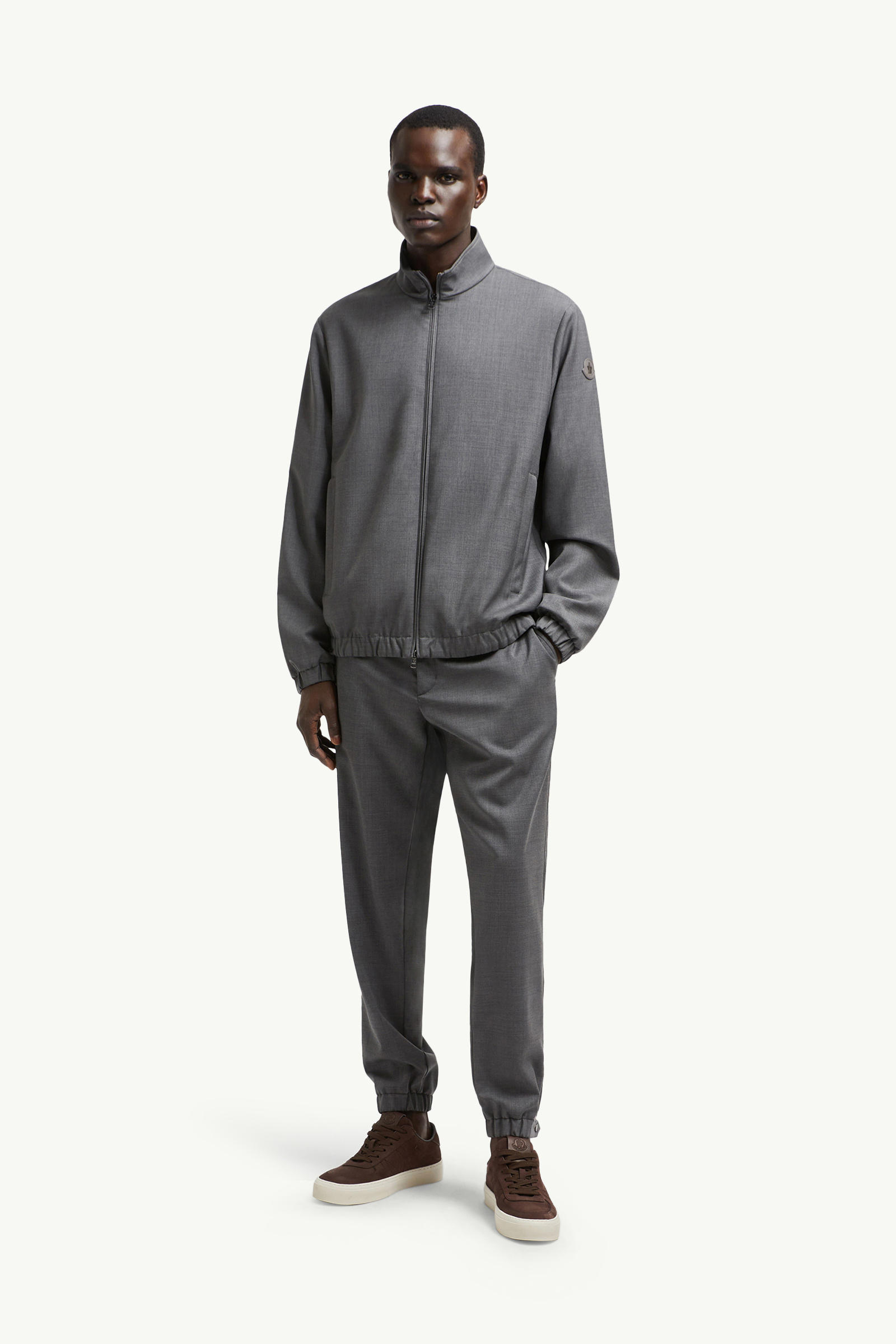 Malavat Wool Jacket Men Dark Gray Moncler 0