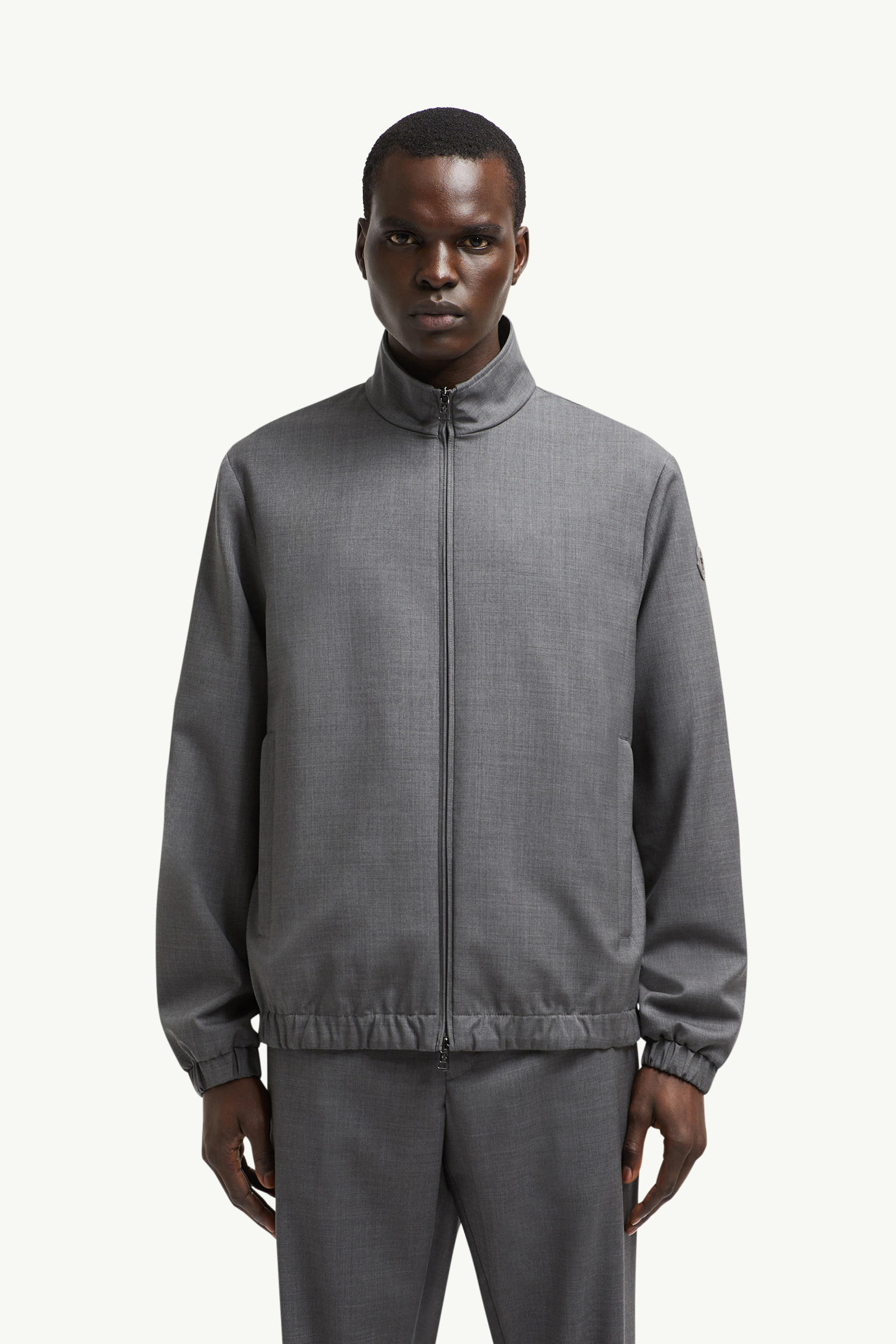 Malavat Wool Jacket Men Dark Gray Moncler 3