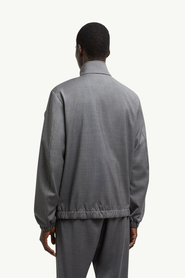 Veste Malavat en laine Hommes Gris foncé Moncler 4