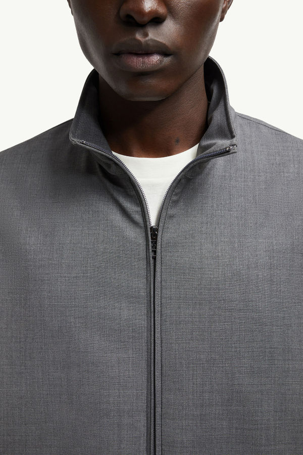 Veste Malavat en laine Hommes Gris foncé Moncler 5