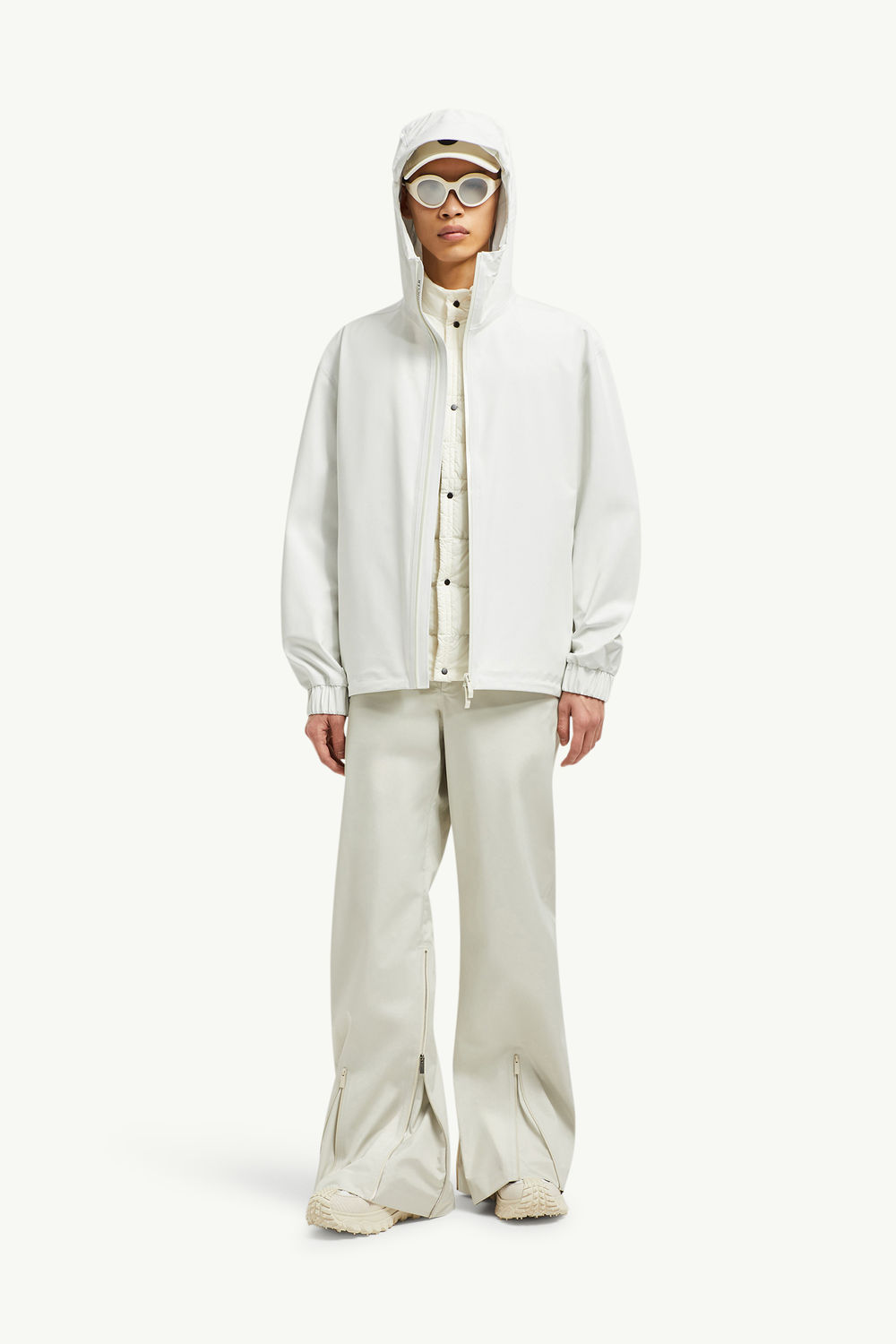 Bise Hooded Rain Jacket Men White Moncler 0