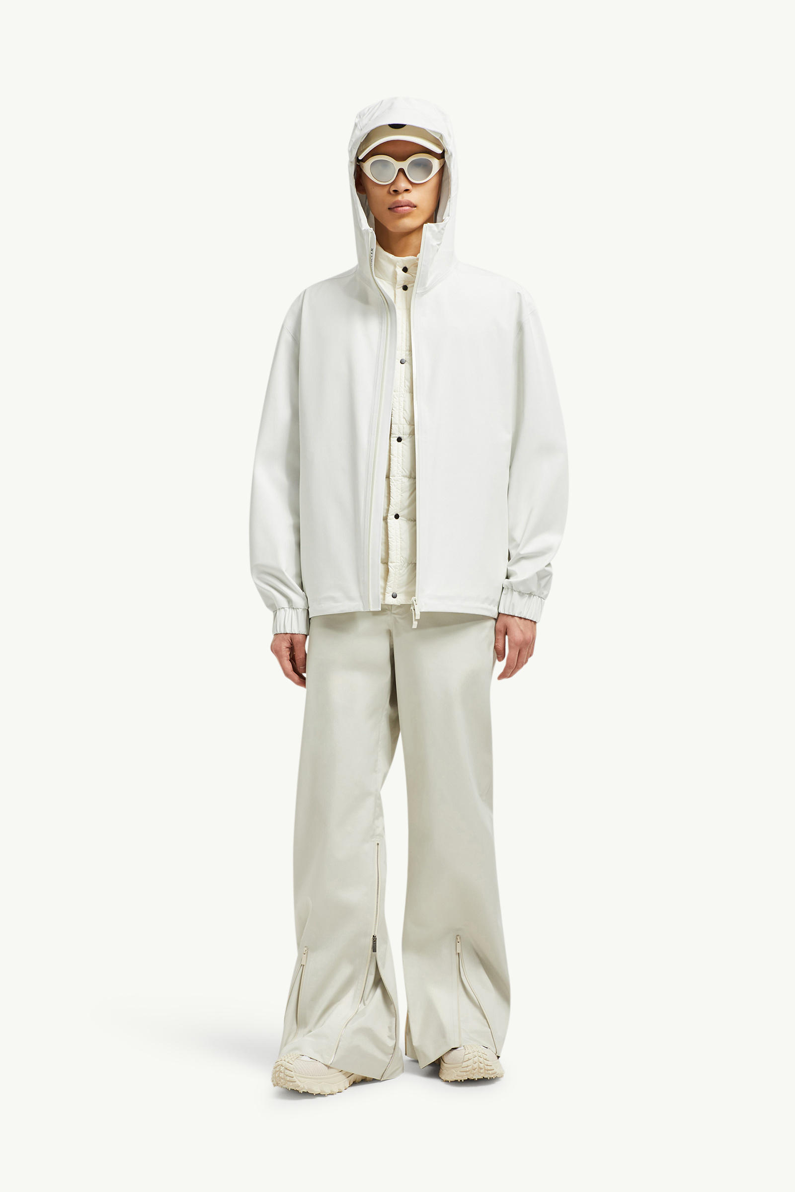 Bise Hooded Rain Jacket Men White Moncler 0