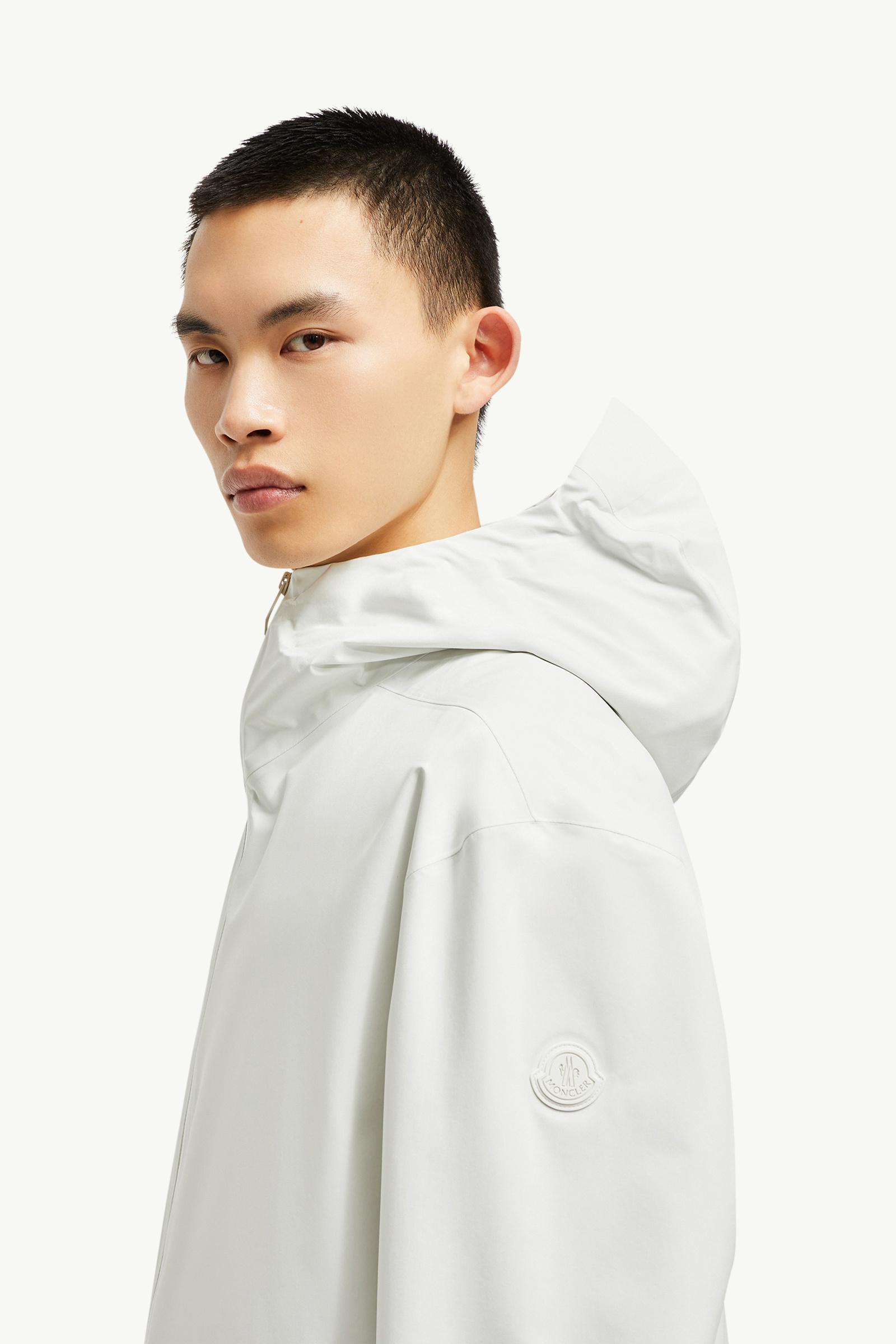 Bise Hooded Rain Jacket Men White Moncler 1