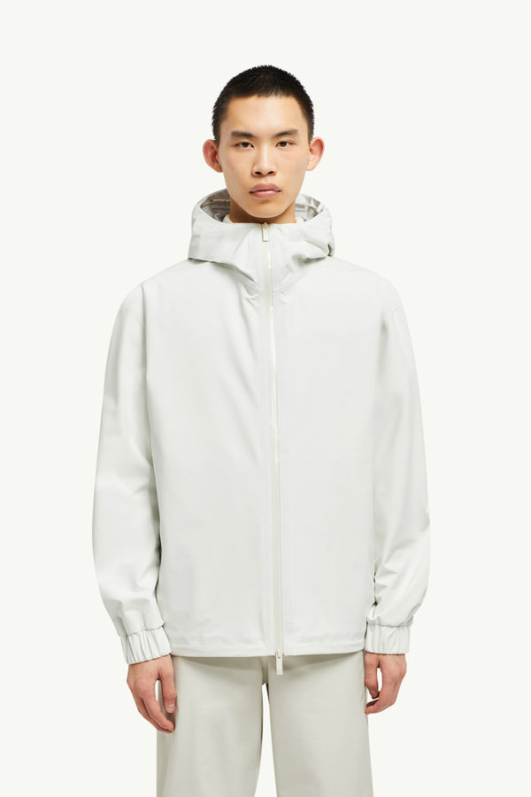 Bise Hooded Rain Jacket Men White Moncler 3