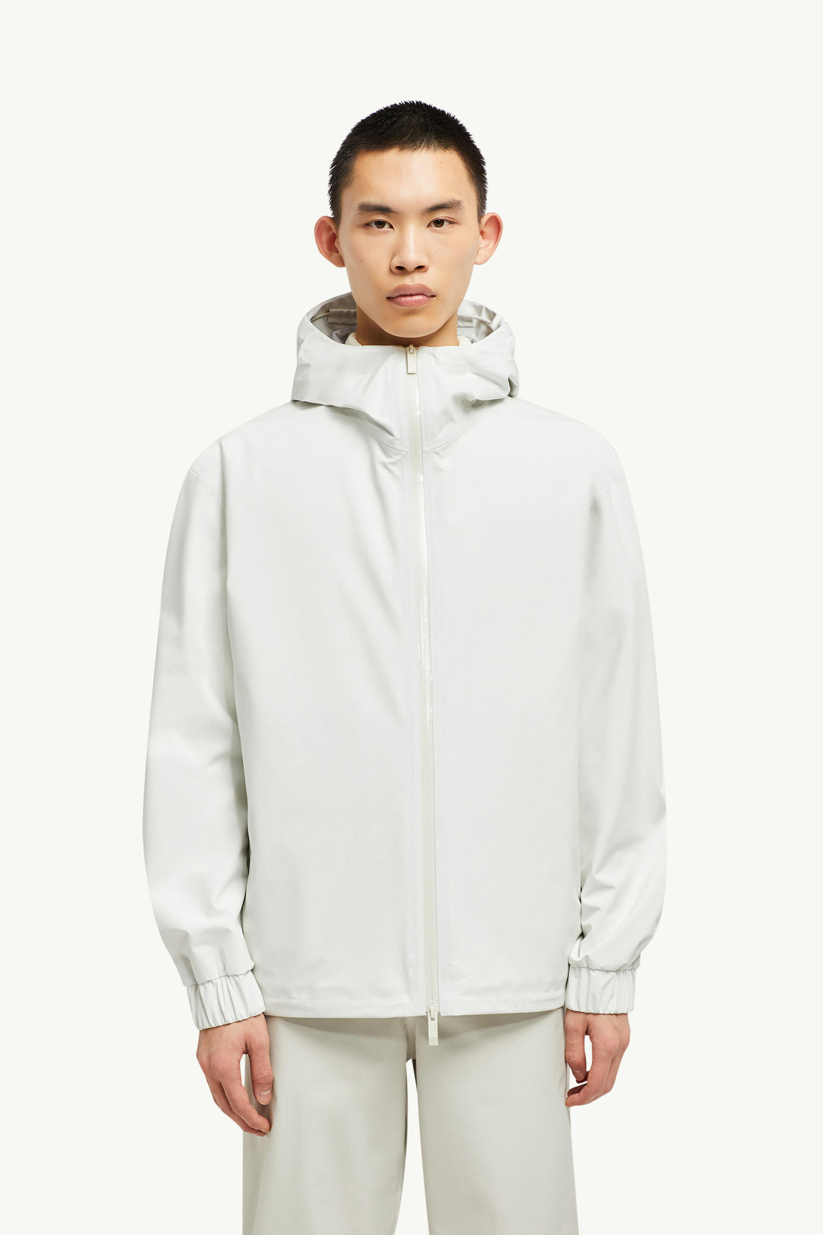 Bise Hooded Rain Jacket Men White Moncler 3