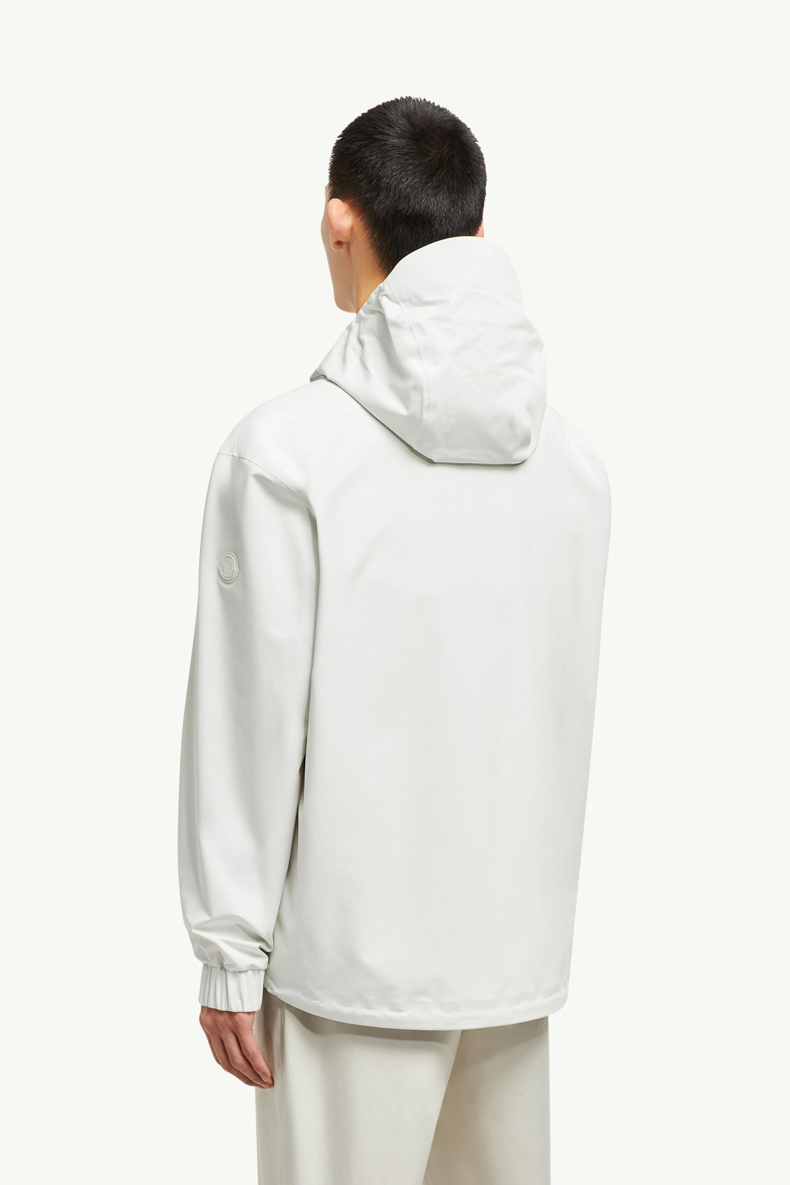 Bise Hooded Rain Jacket Men White Moncler 4