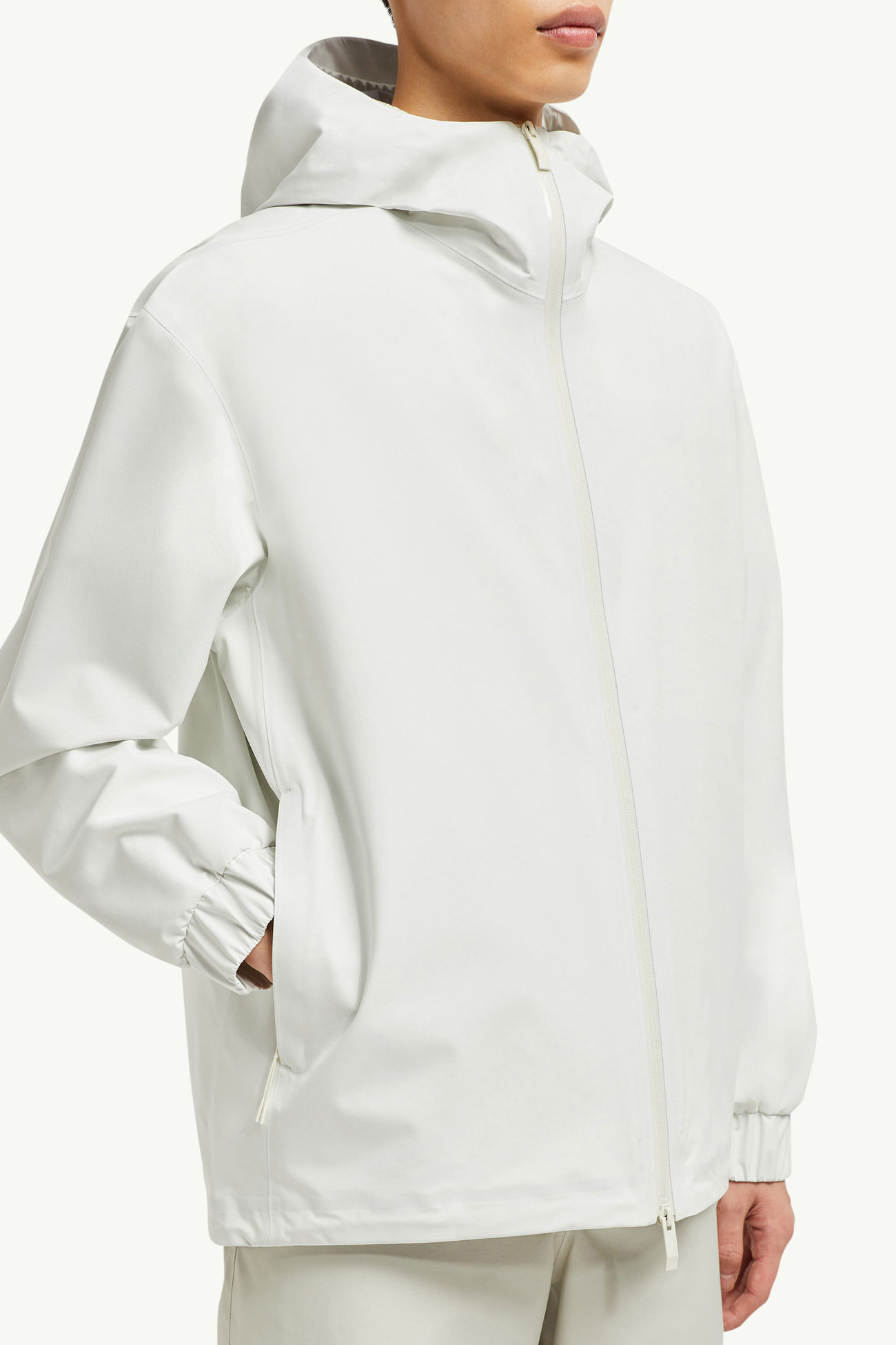Bise Hooded Rain Jacket Men White Moncler 5
