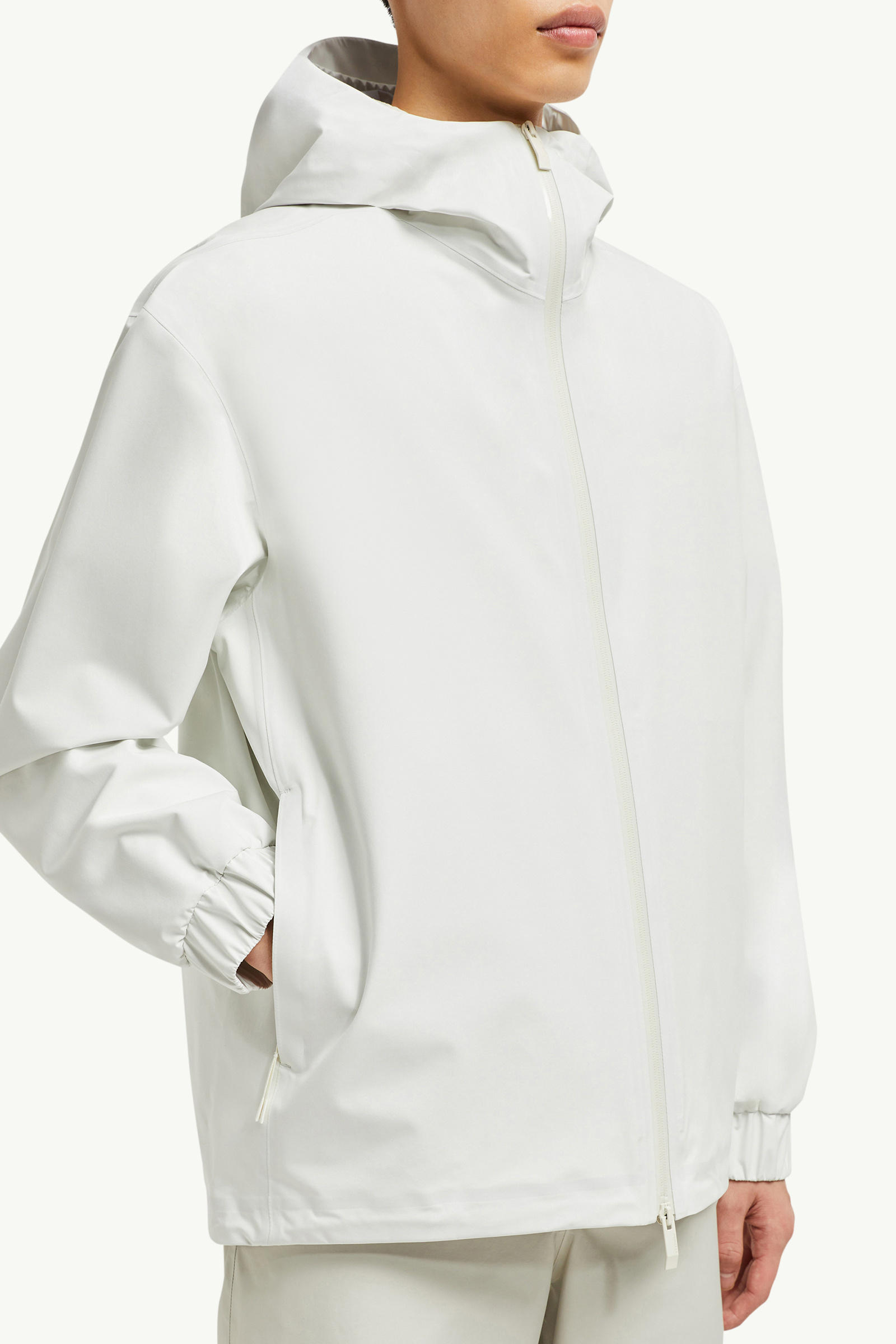 Bise Hooded Rain Jacket Men White Moncler 5