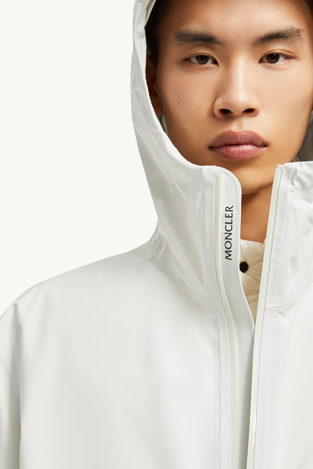 Bise Hooded Rain Jacket Men White Moncler 6
