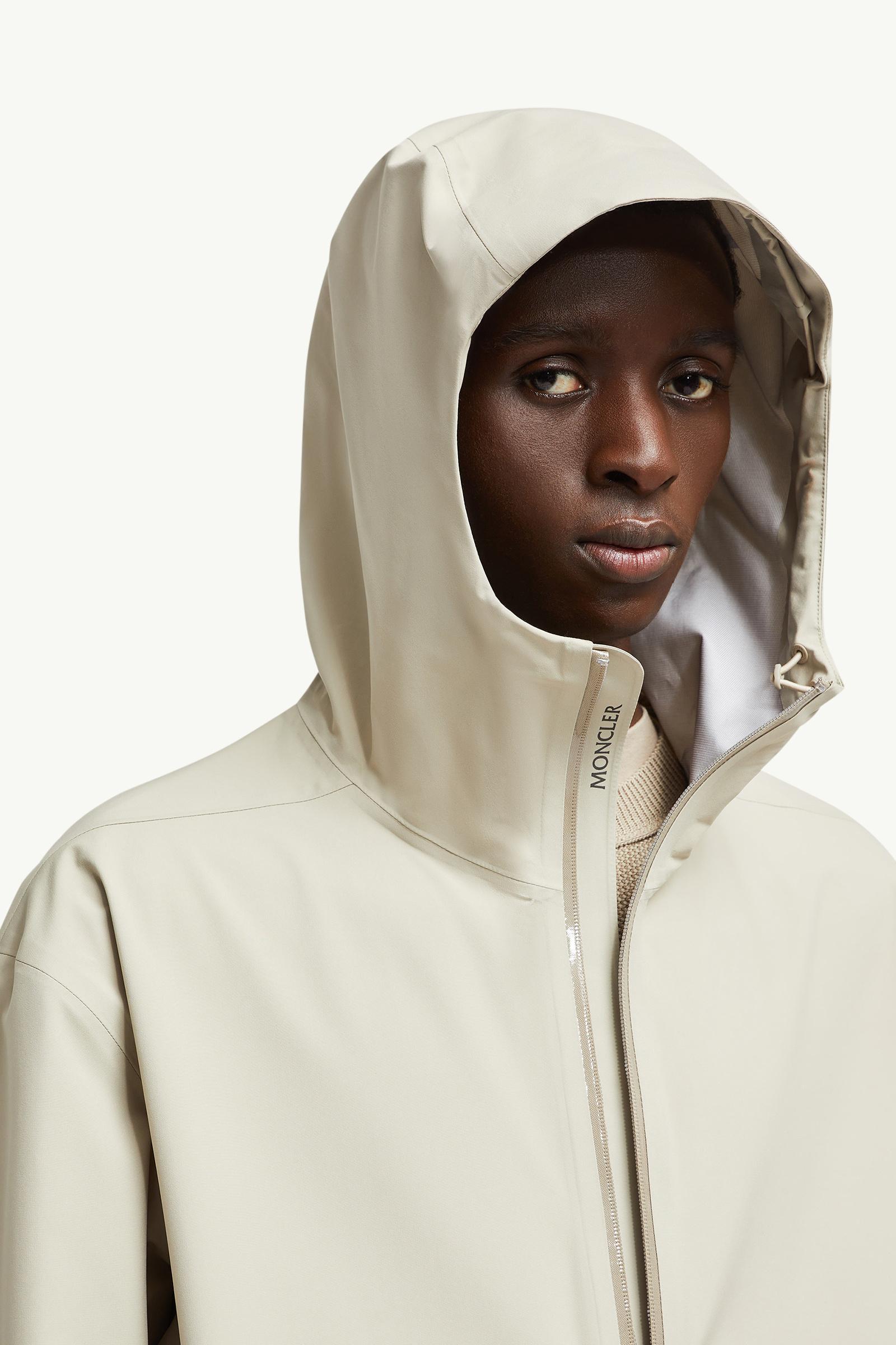 Bise Hooded Rain Jacket Men Light Beige Moncler 1