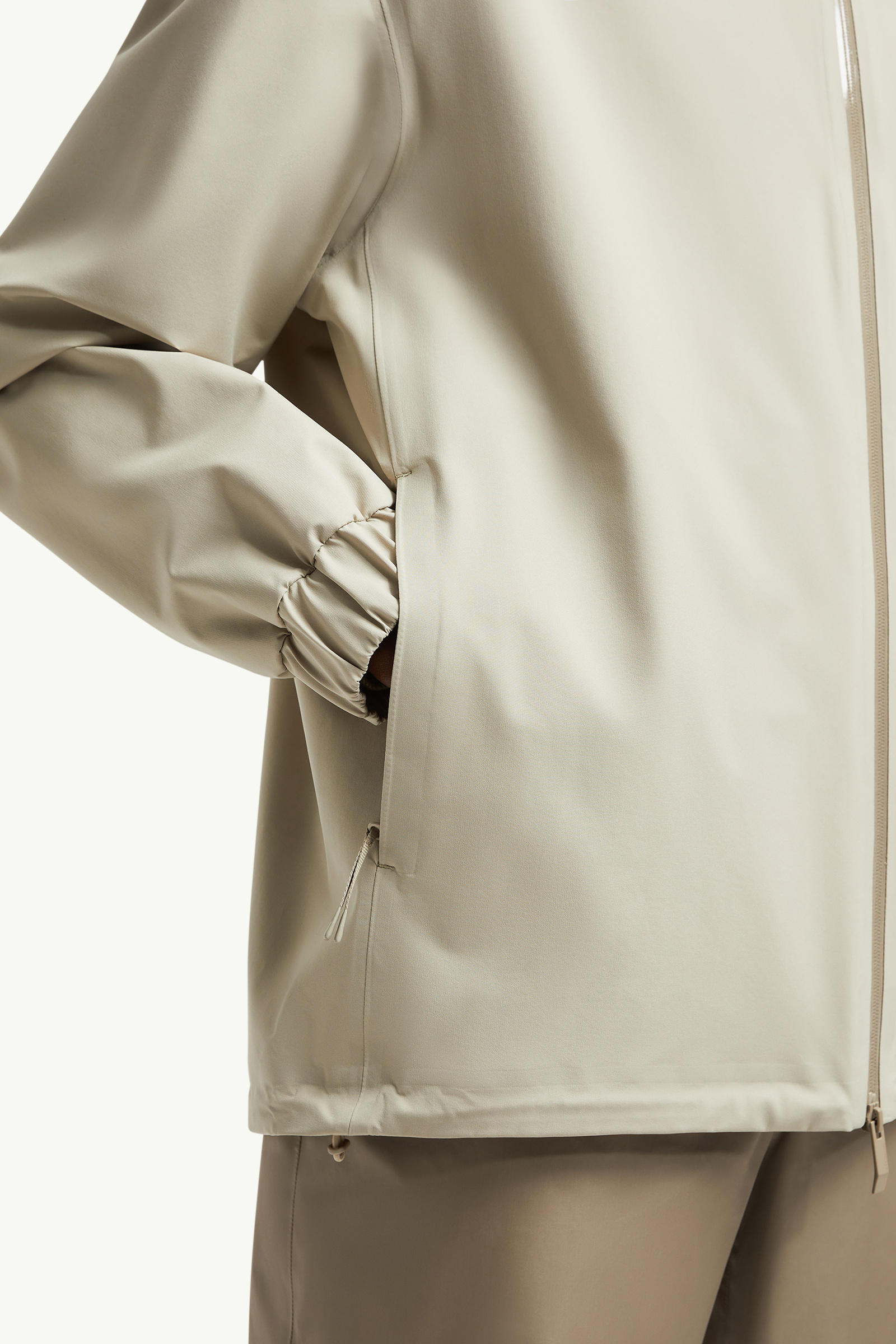 Veste imperméable Bise à capuche Hommes Beige Clair Moncler 5