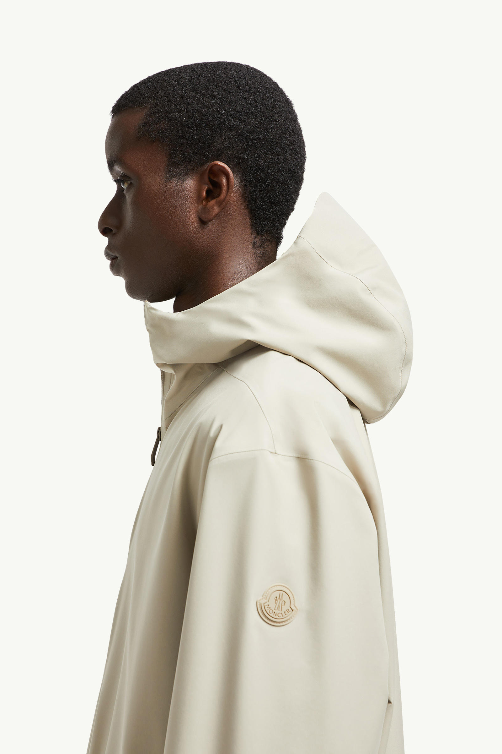 Bise Hooded Rain Jacket Men Light Beige Moncler 6
