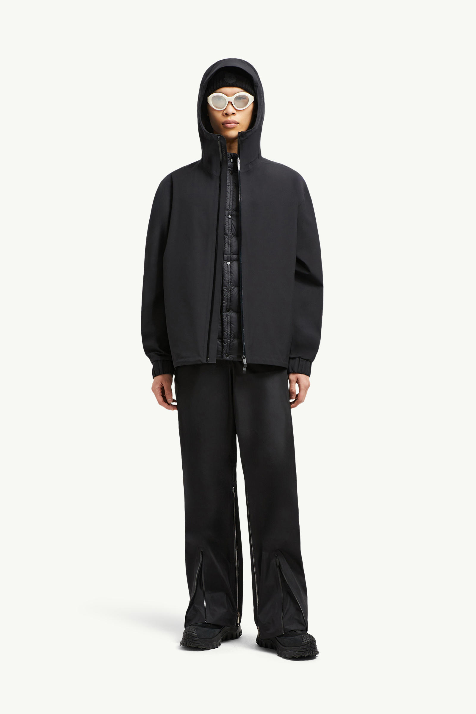 Bise Hooded Rain Jacket Men Black Moncler 0
