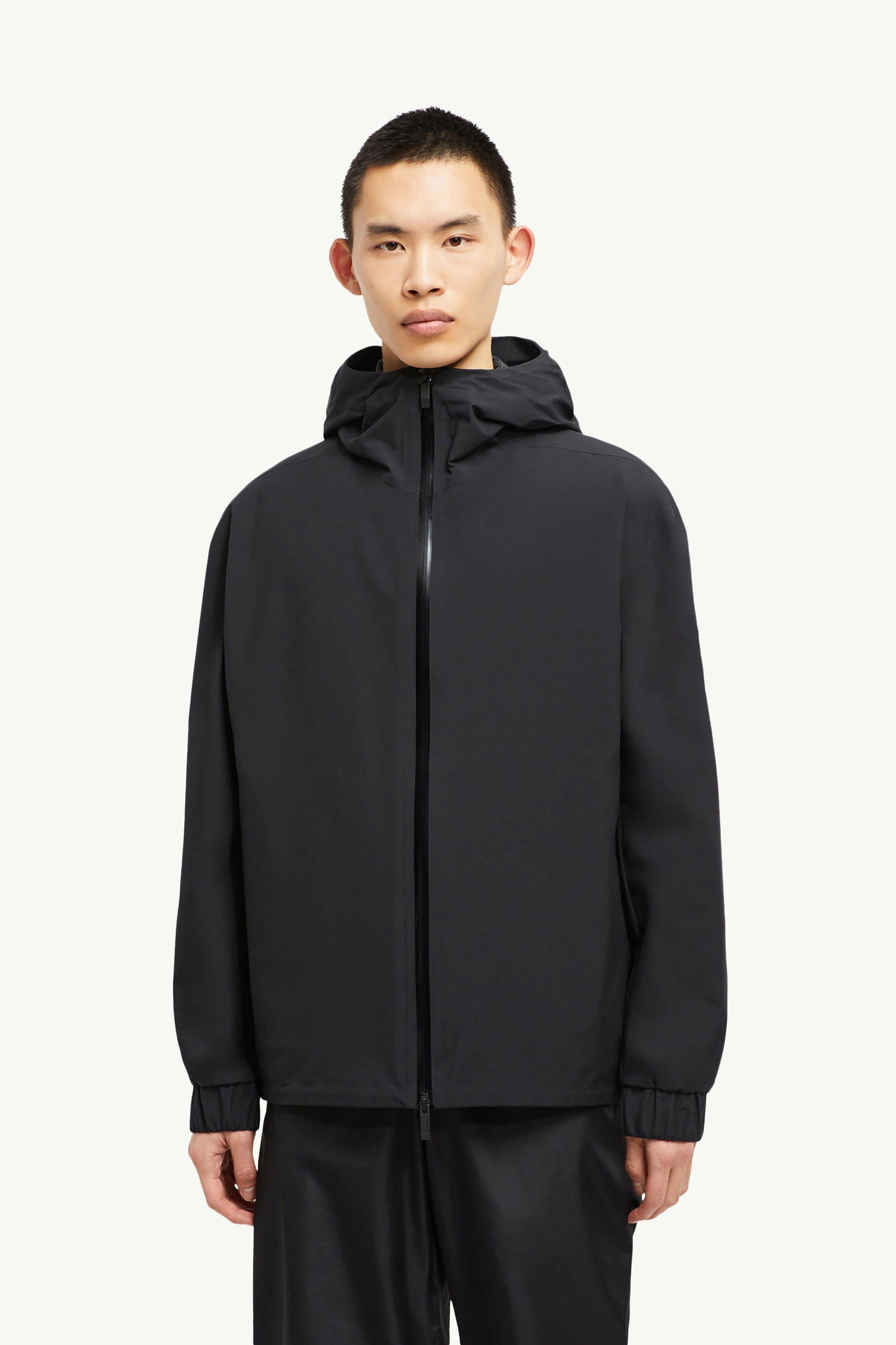 Bise Hooded Rain Jacket Men Black Moncler 3