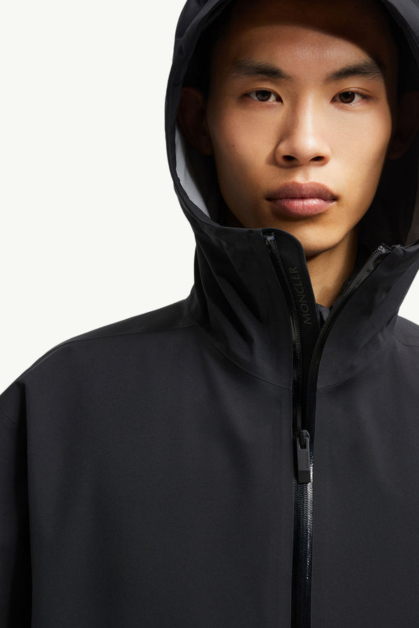 Bise Hooded Rain Jacket Men Black Moncler 6