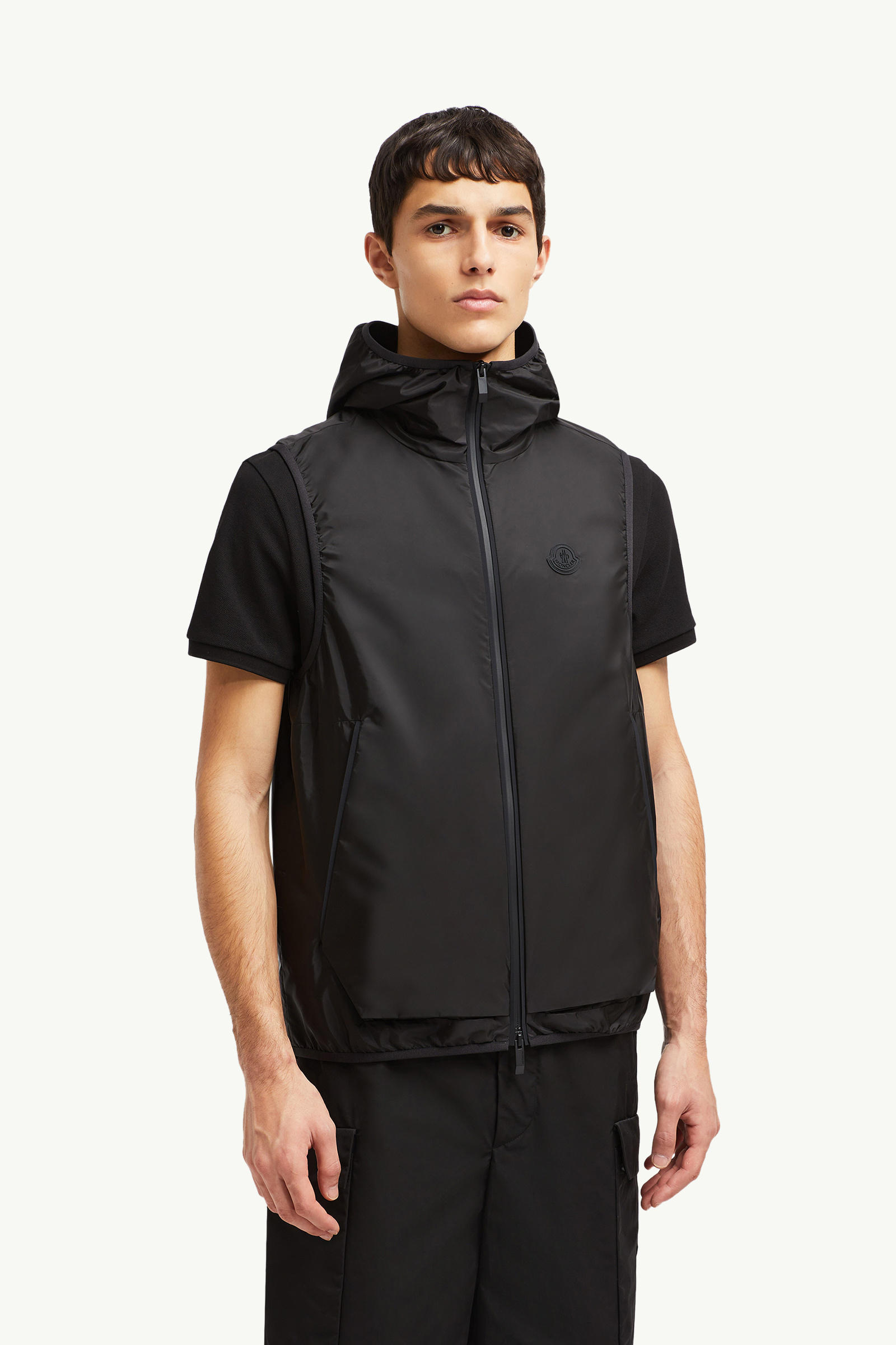 Moretan男士连帽马甲 男士 黑色 Moncler 3