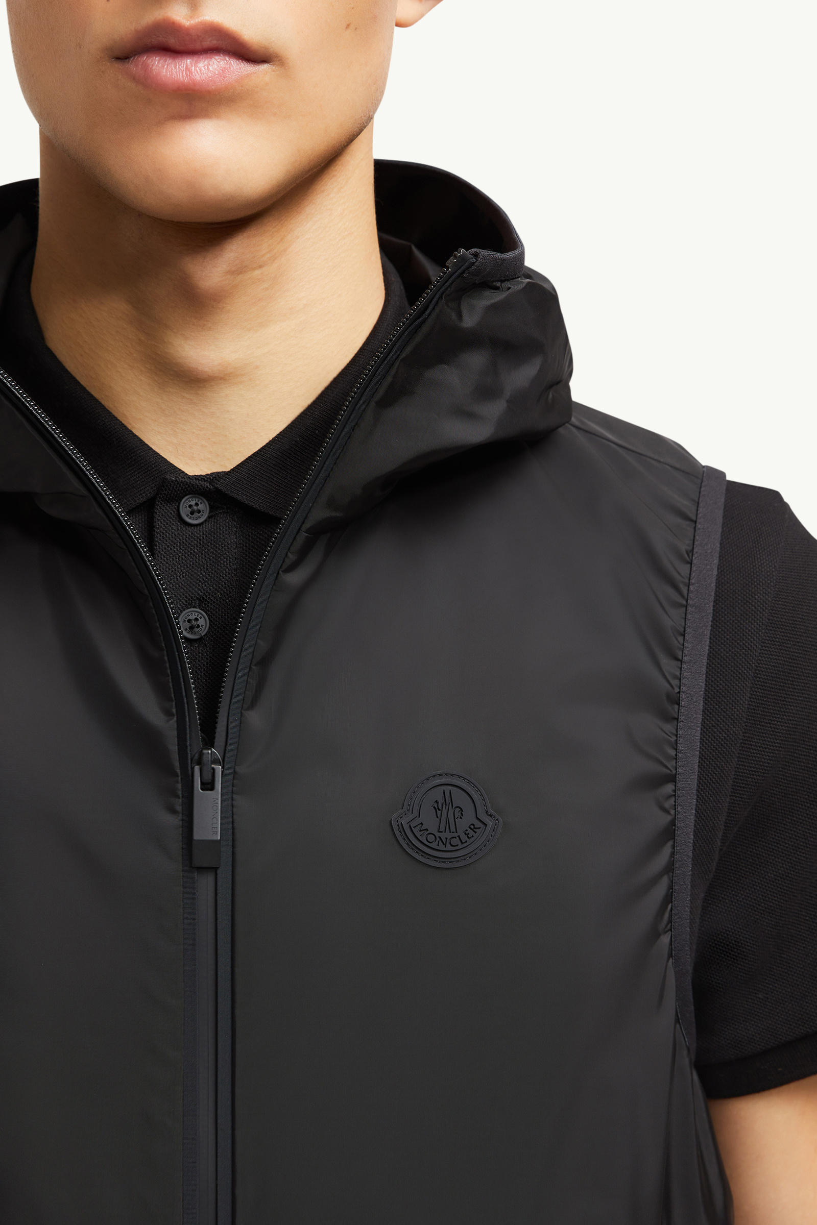 Moretan男士连帽马甲 男士 黑色 Moncler 6