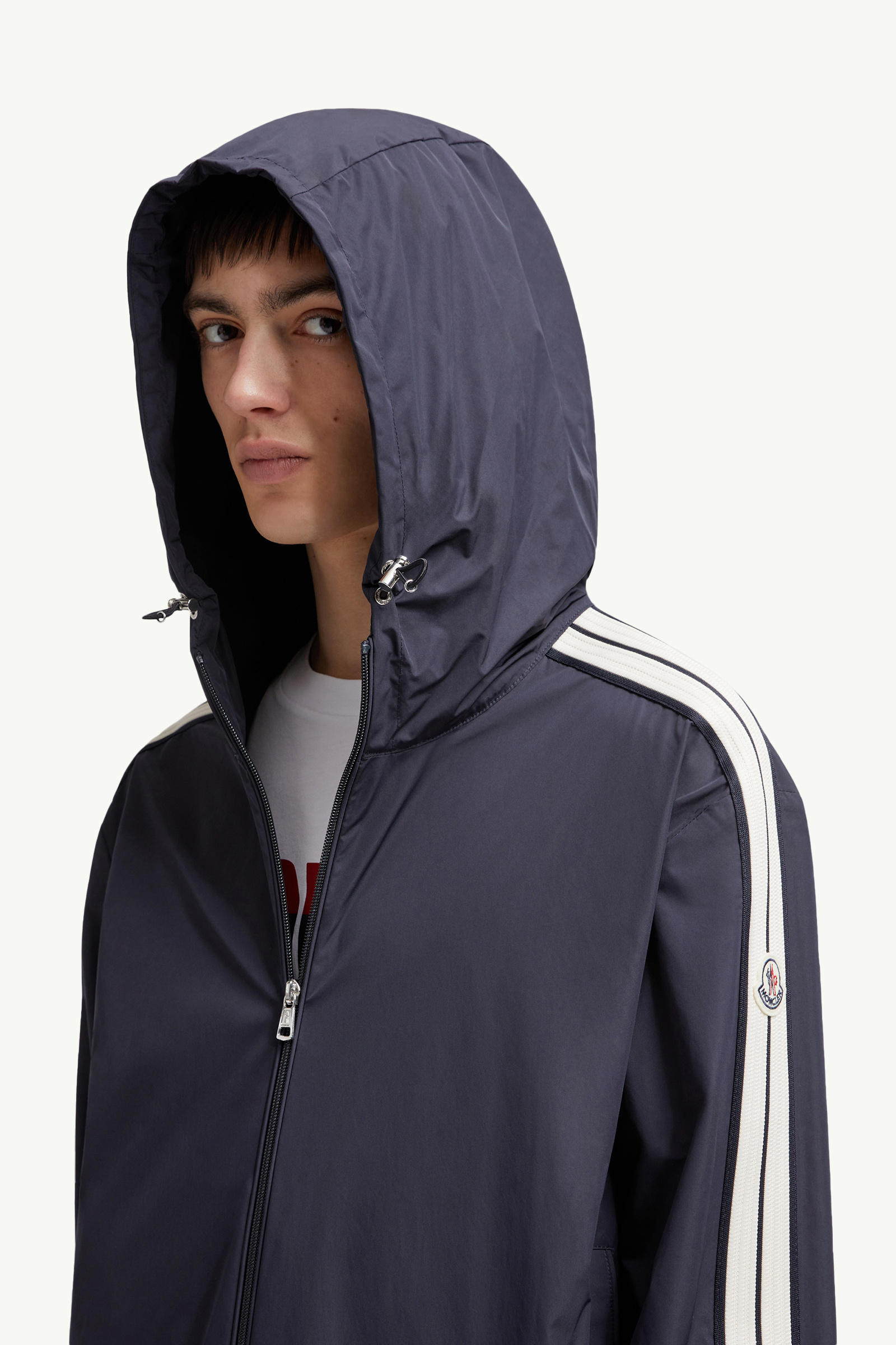 Olan Hooded Jacket Men Dark Blue Moncler 1