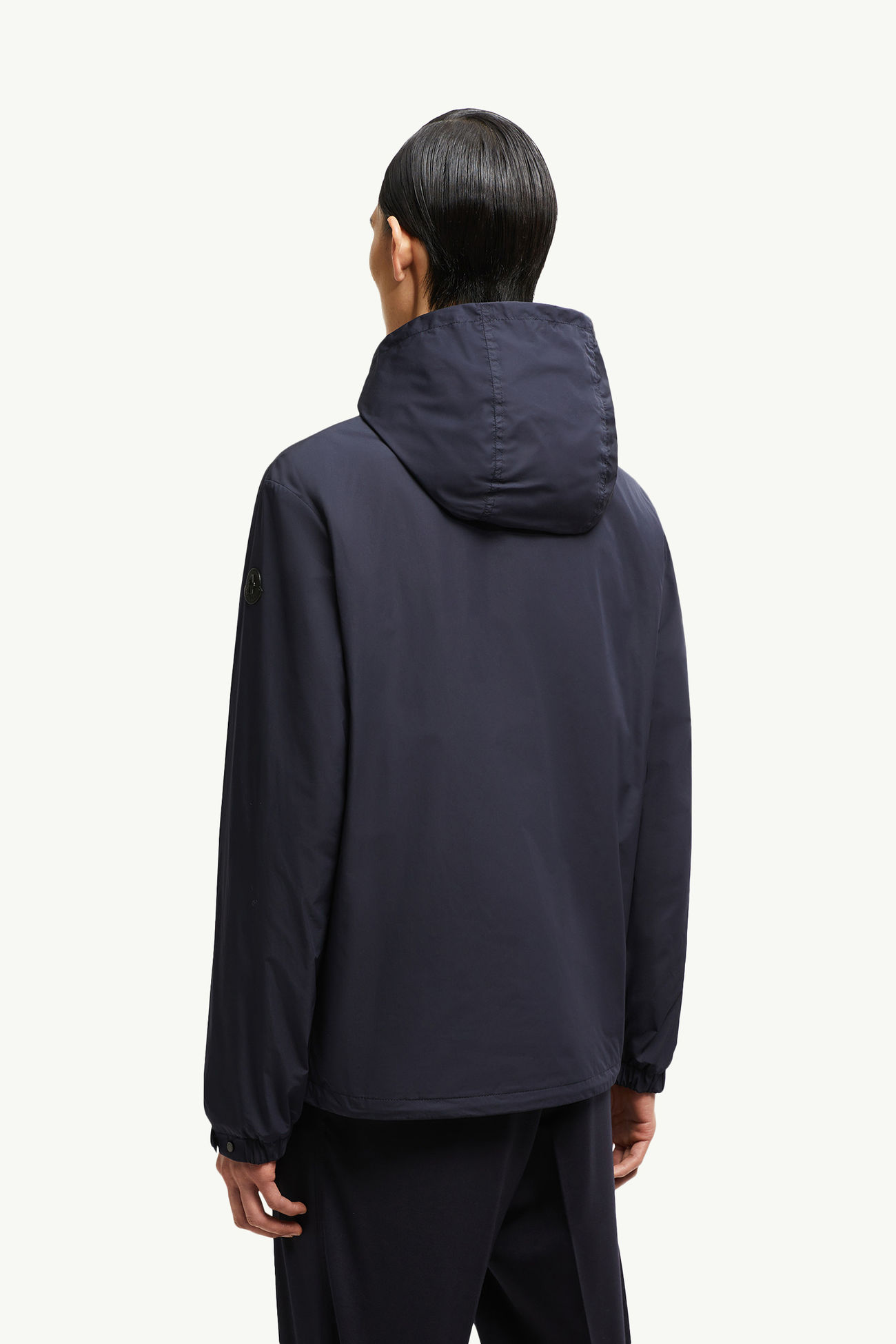 Bouisse Hooded Windbreaker Men Navy Blue Moncler 4