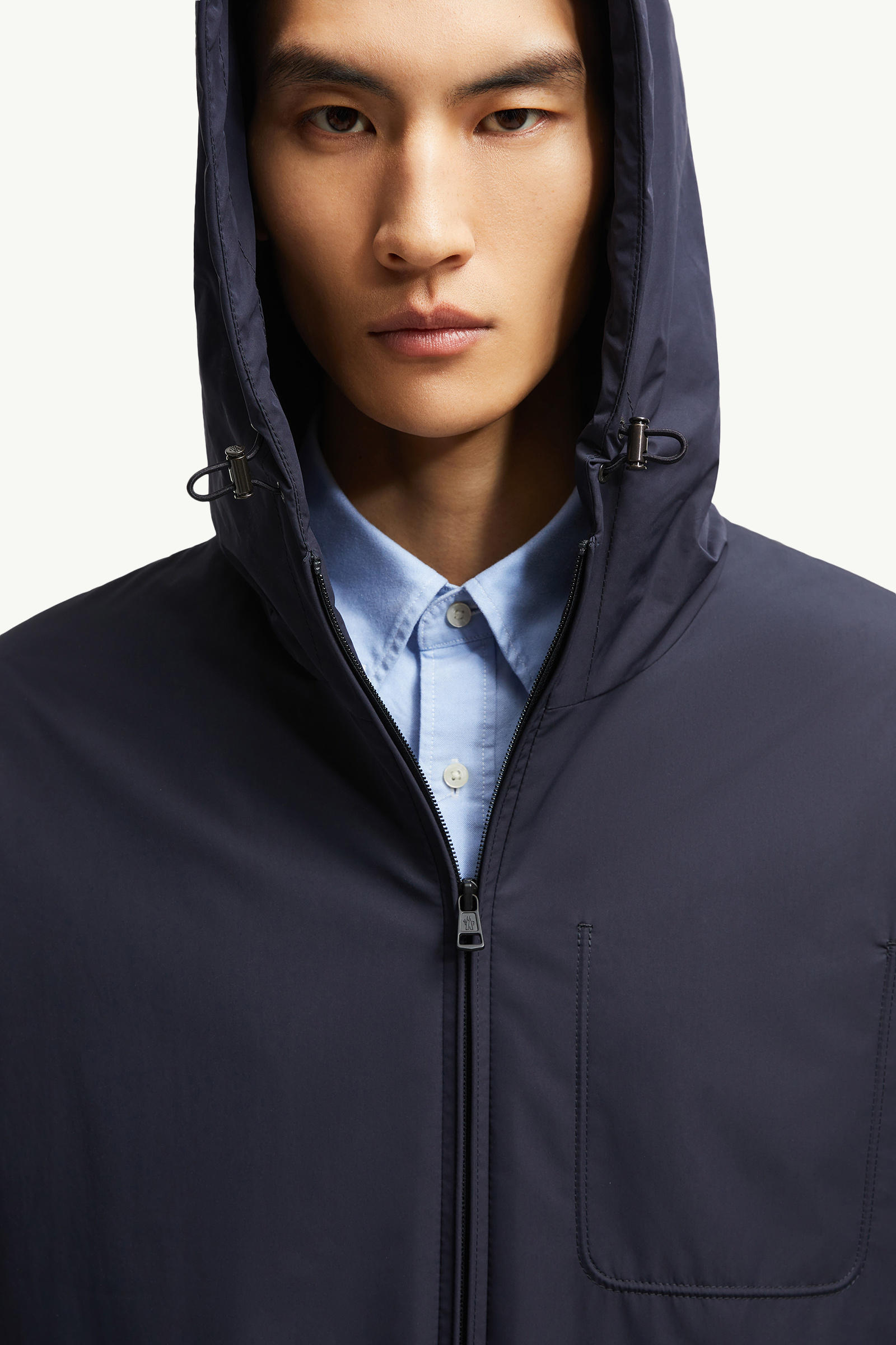 Bouisse Hooded Windbreaker Men Navy Blue Moncler 5