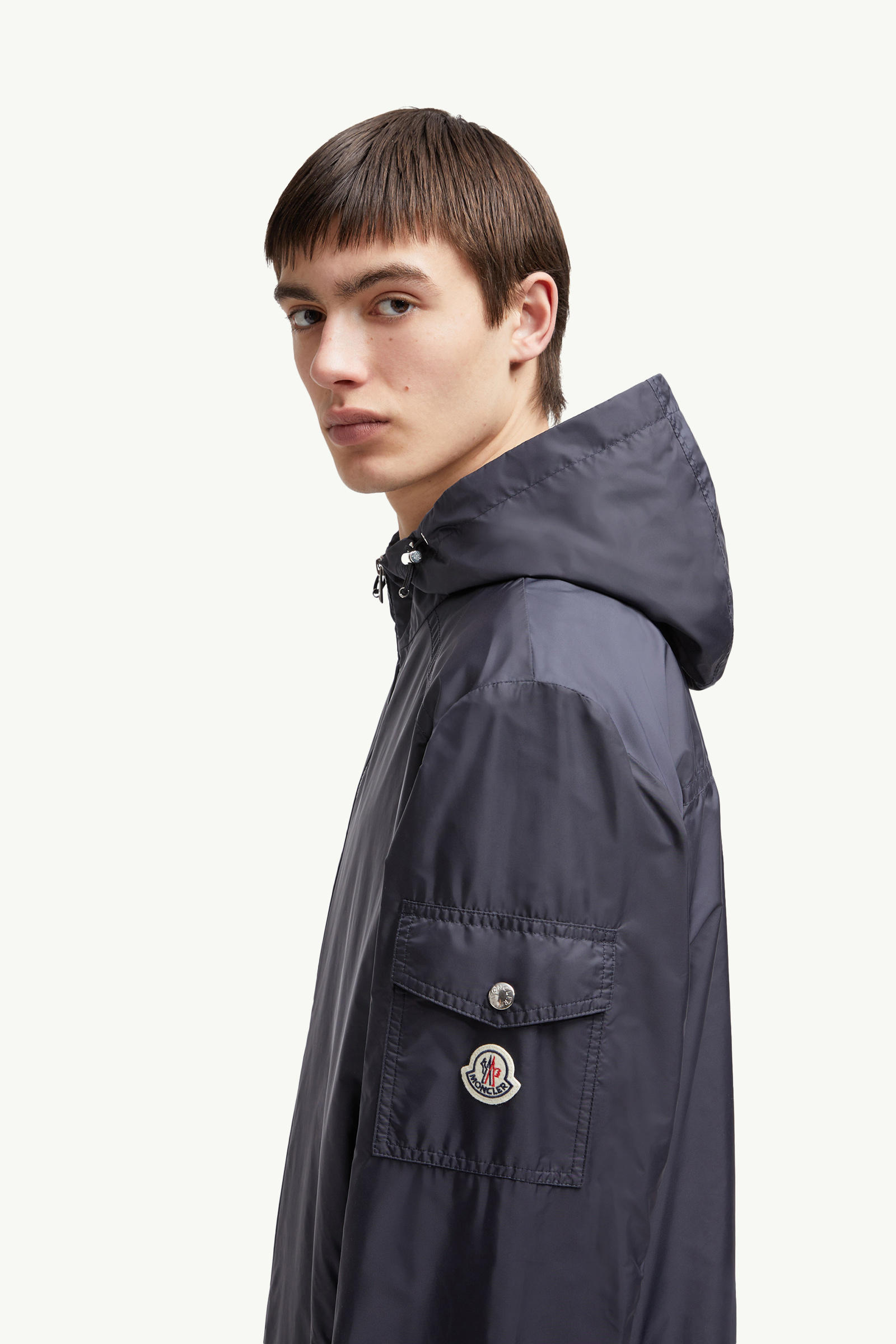 Veste de pluie à capuche Etiache Hommes Bleu Moncler 1