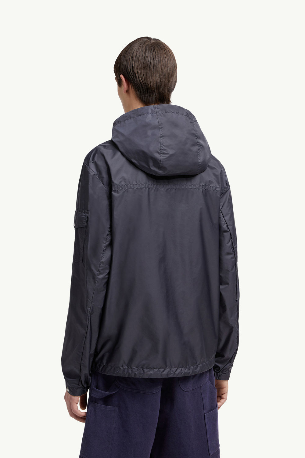 Etiache Hooded Rain Jacket Men Blue Moncler 4