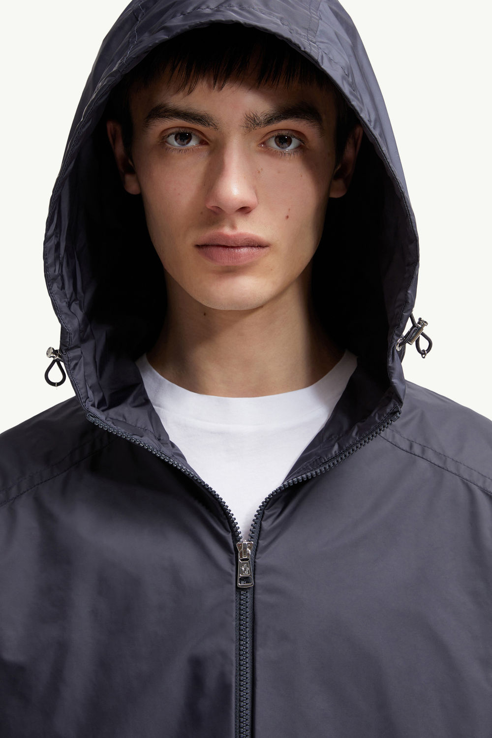 Etiache Hooded Rain Jacket Men Blue Moncler 5