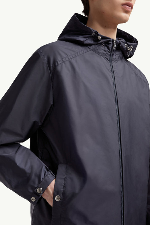 Etiache Hooded Rain Jacket Men Blue Moncler 6
