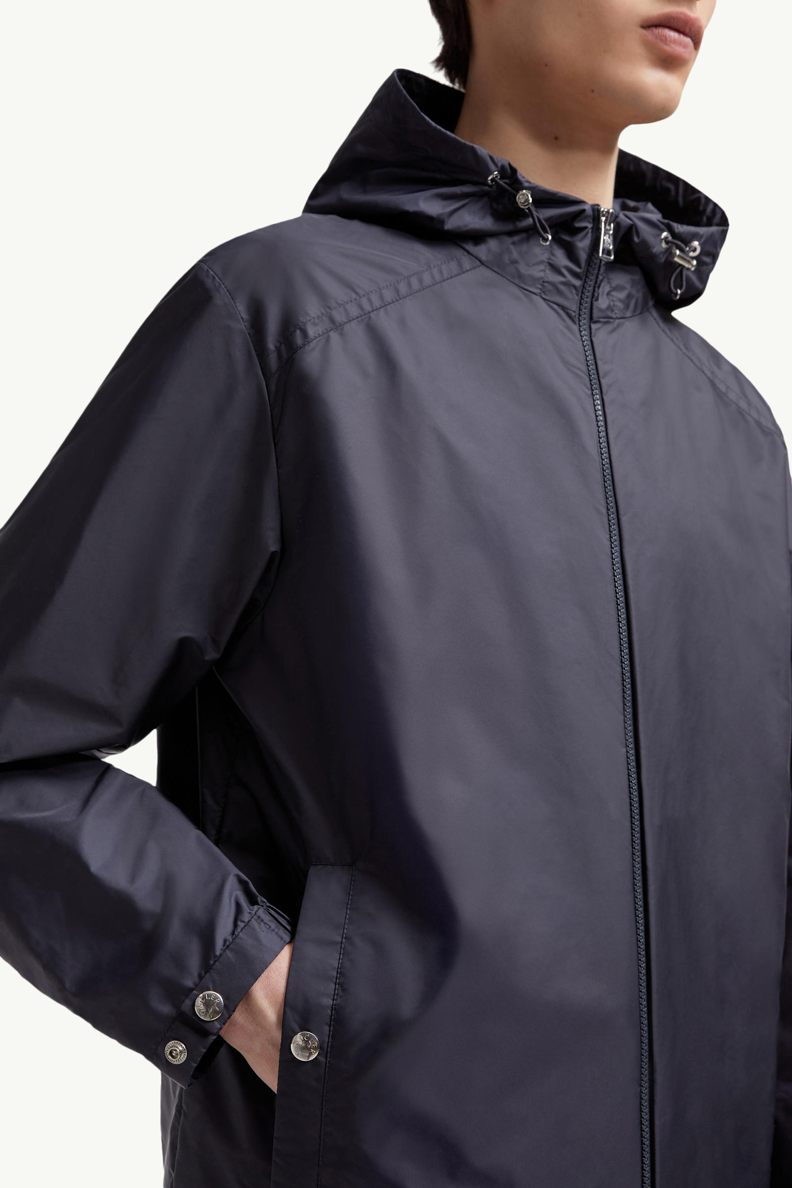 Veste de pluie à capuche Etiache Hommes Bleu Moncler 6