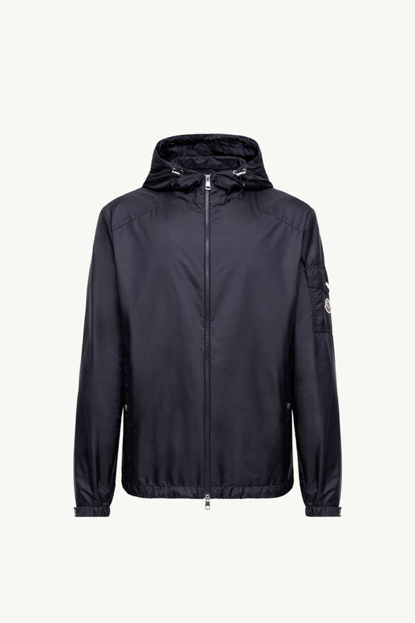Etiache Hooded Rain Jacket Men Blue Moncler 2