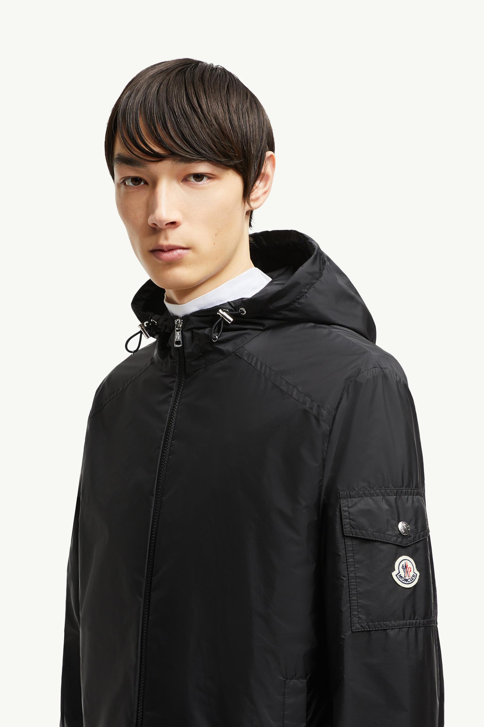 Etiache Hooded Rain Jacket Men Black Moncler 1
